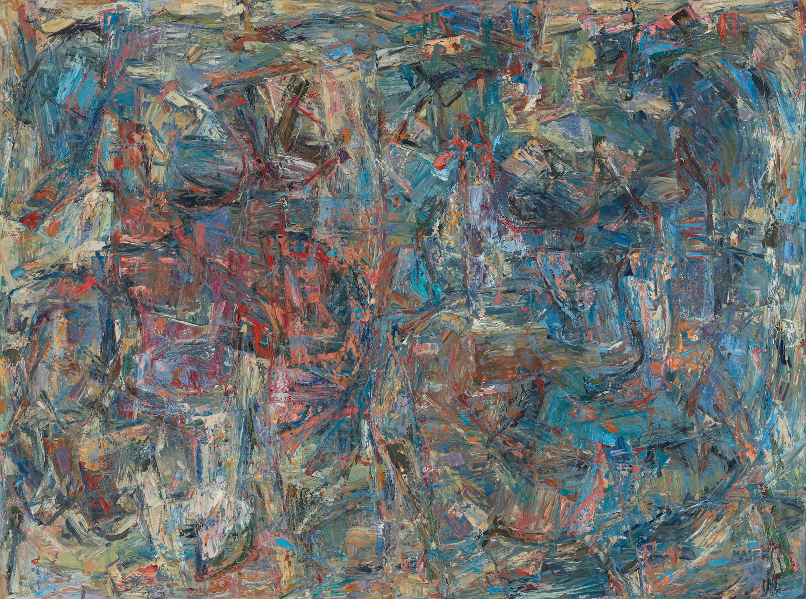 Joann Maier Absalom 1958 Abstract Expressionist Oil on Canvas (1 of 4)