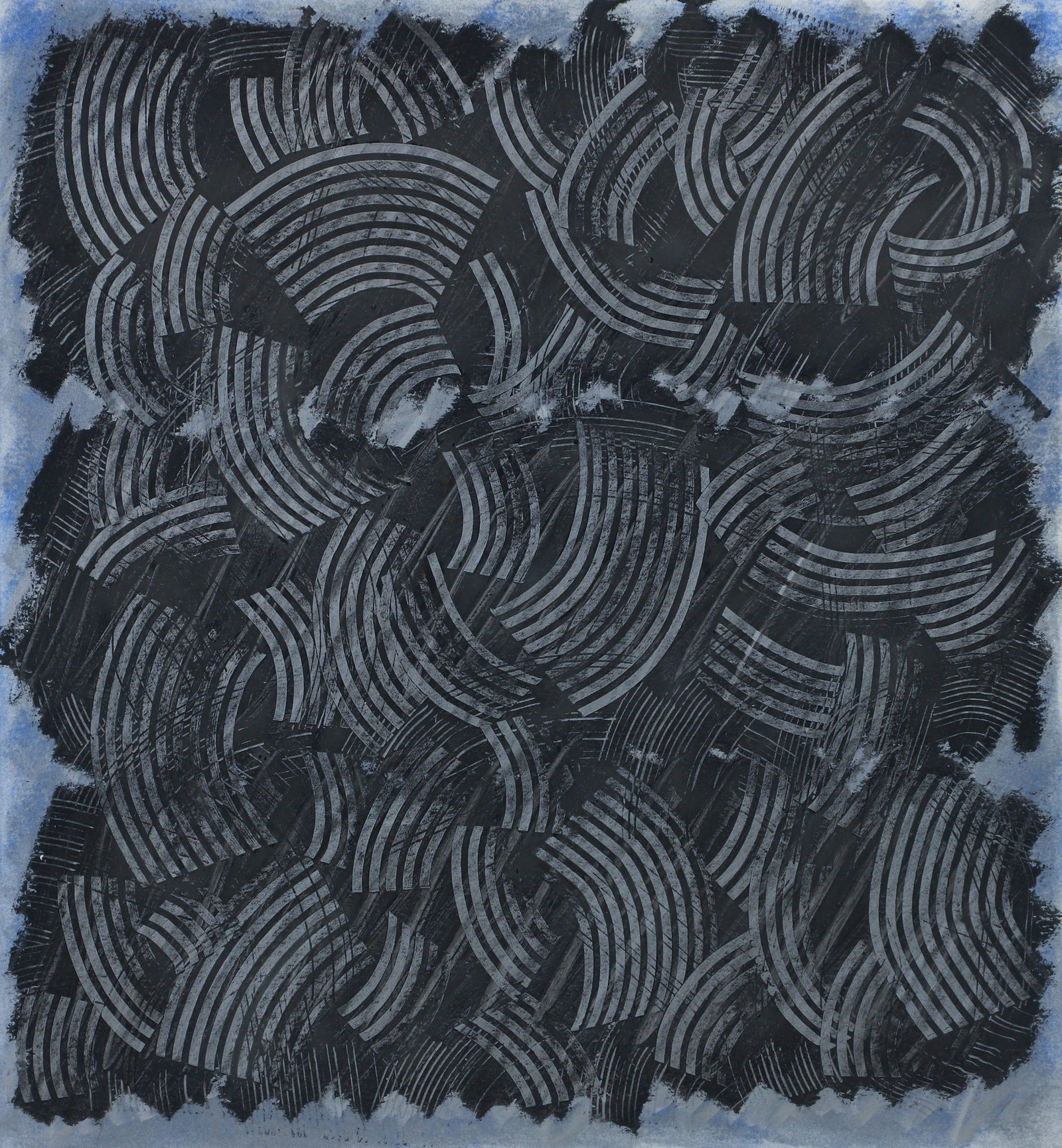 Dwayne Hatchett 1990 Untitled painting on paper (1 of 4)