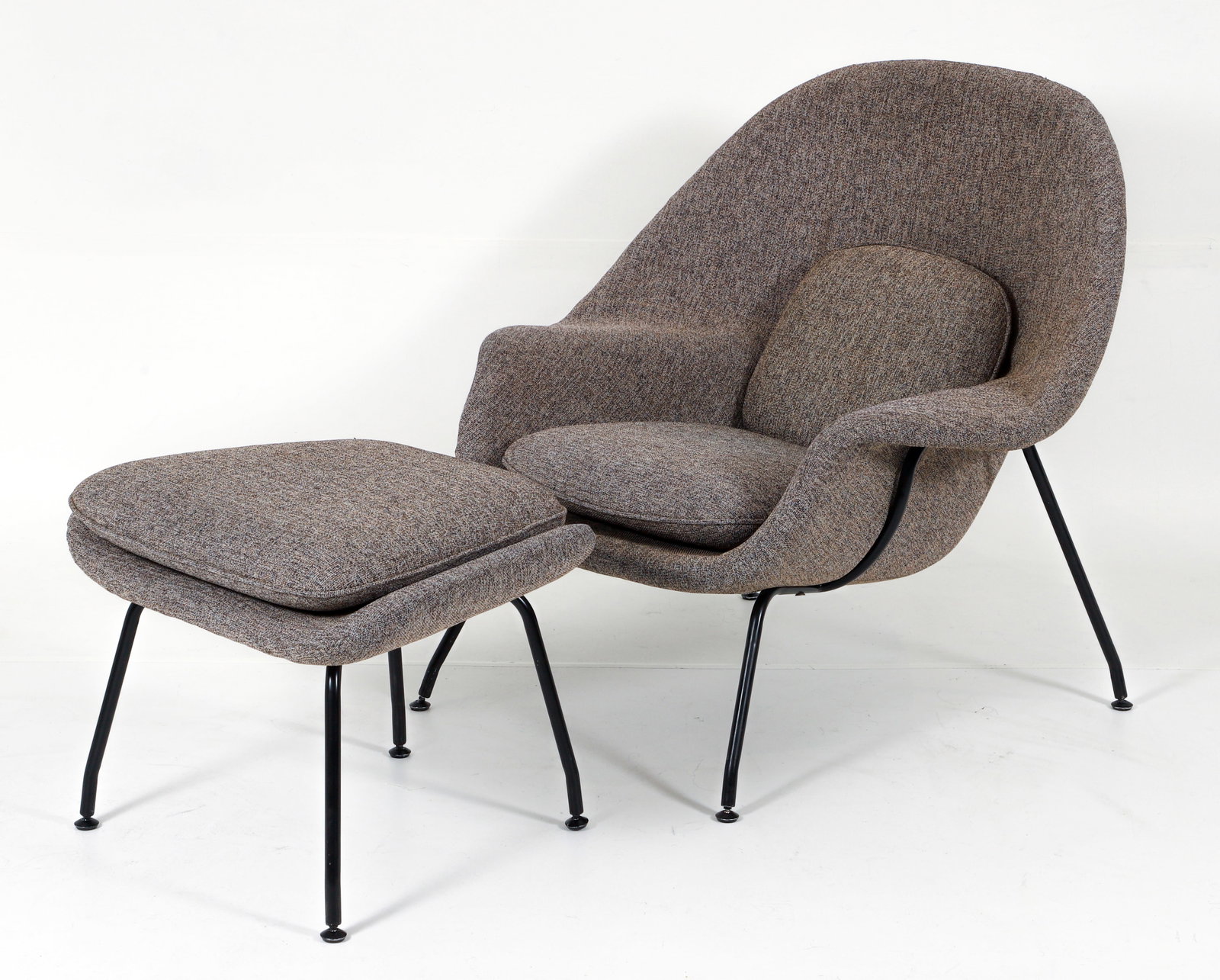 Contemporary Womb Chair with Ottoman (1 of 4)