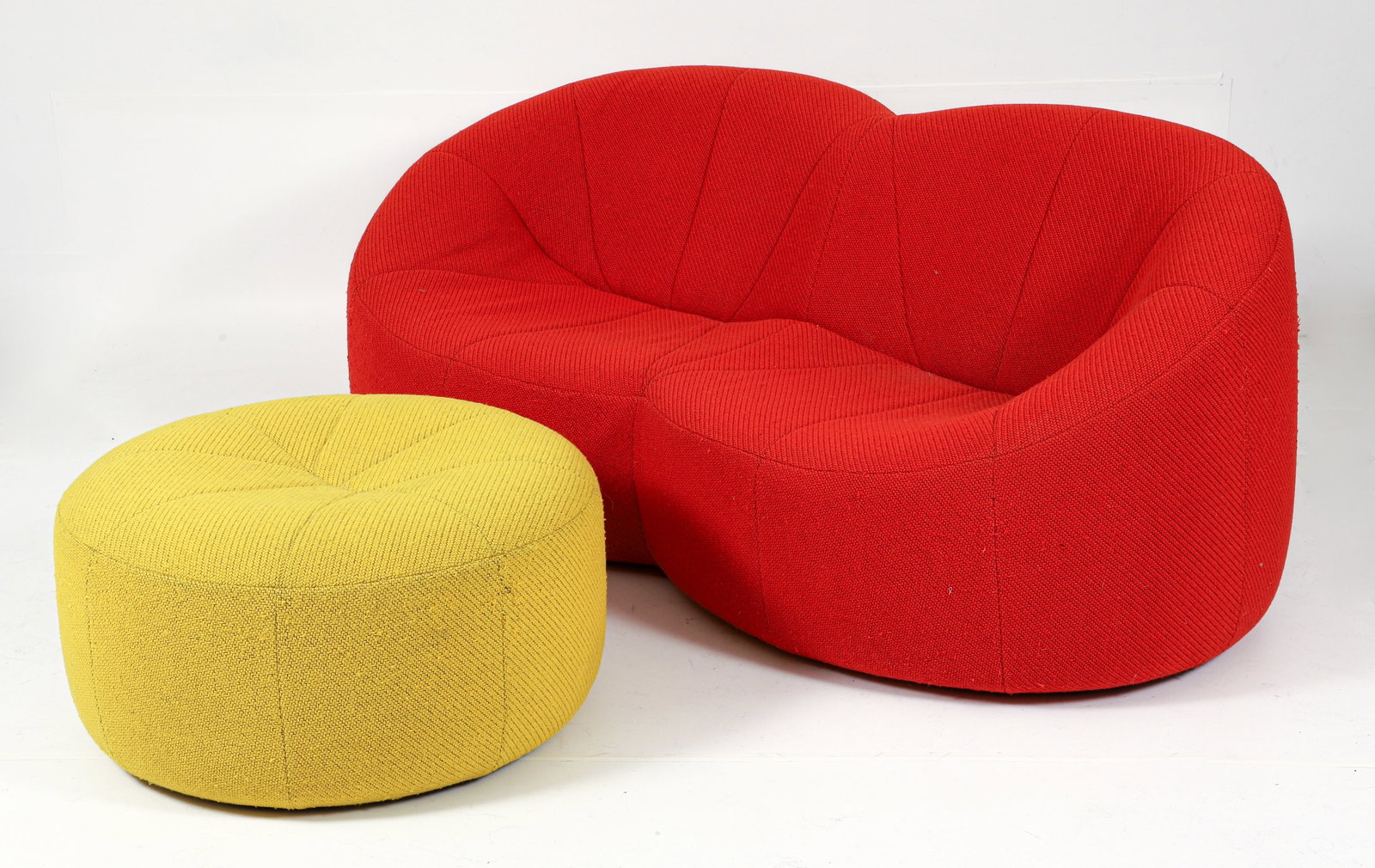 Pierre Paulin for Ligne Roset Pumpkin Sofa and Ottoman (1 of 5)