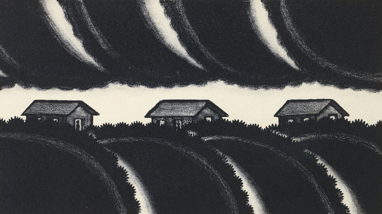 Roger Brown Rolling Meadows 1979 Lithograph (1 of 4)
