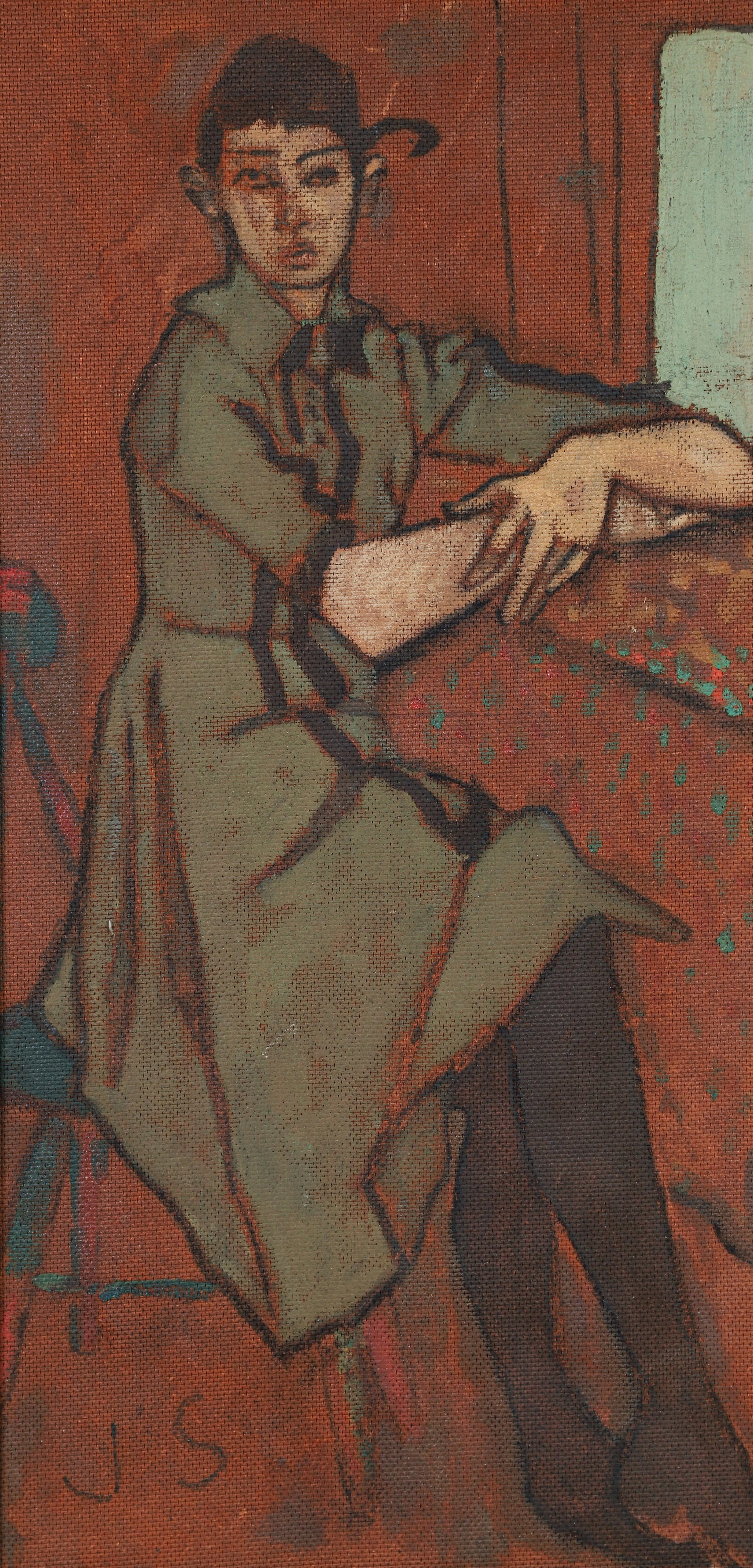 Joseph Solman Adolescene Oil on Board c.1940 (1 of 4)