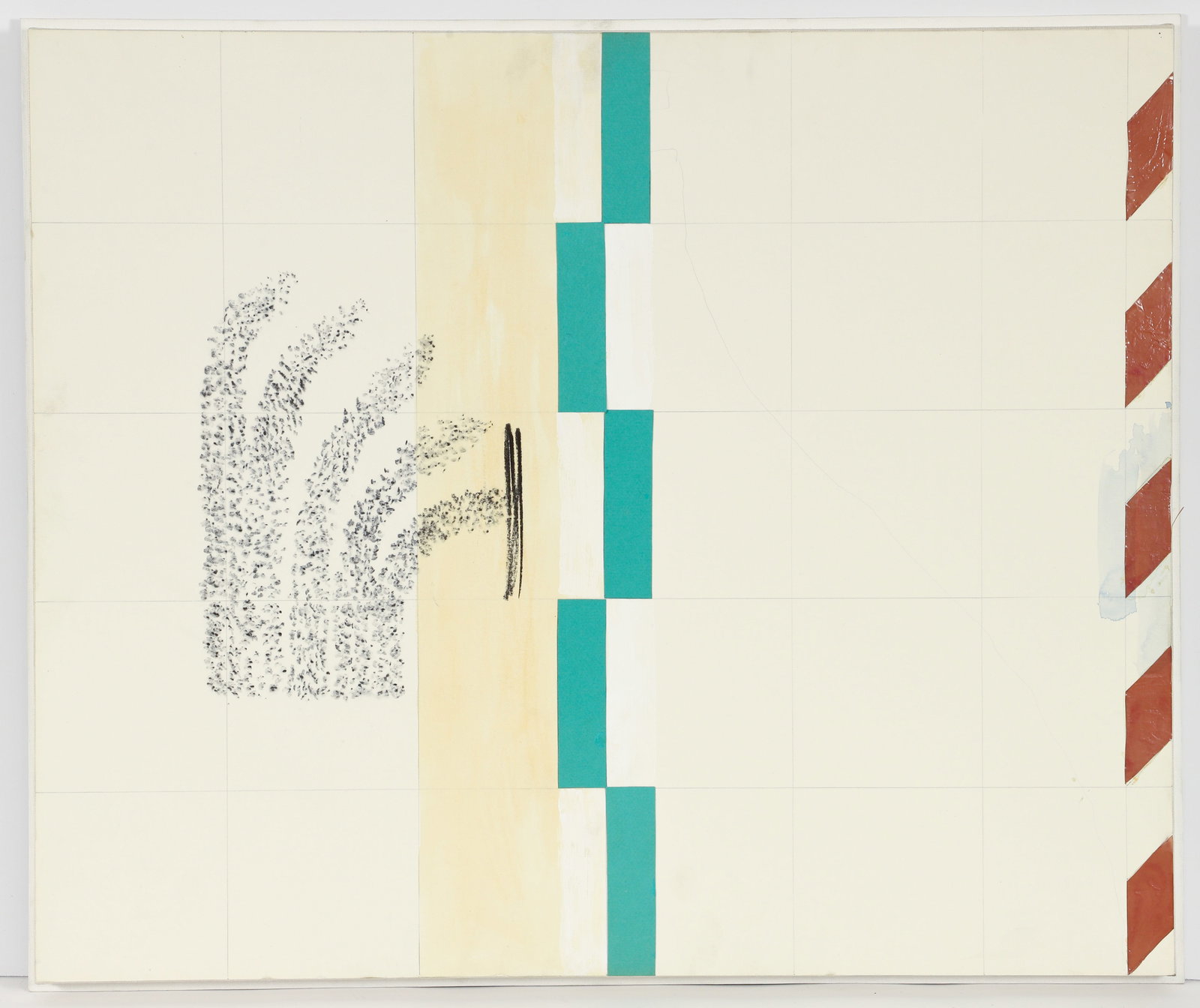 Richard Tuttle According to the Dawn Mixed Media Ptg (1 of 2)