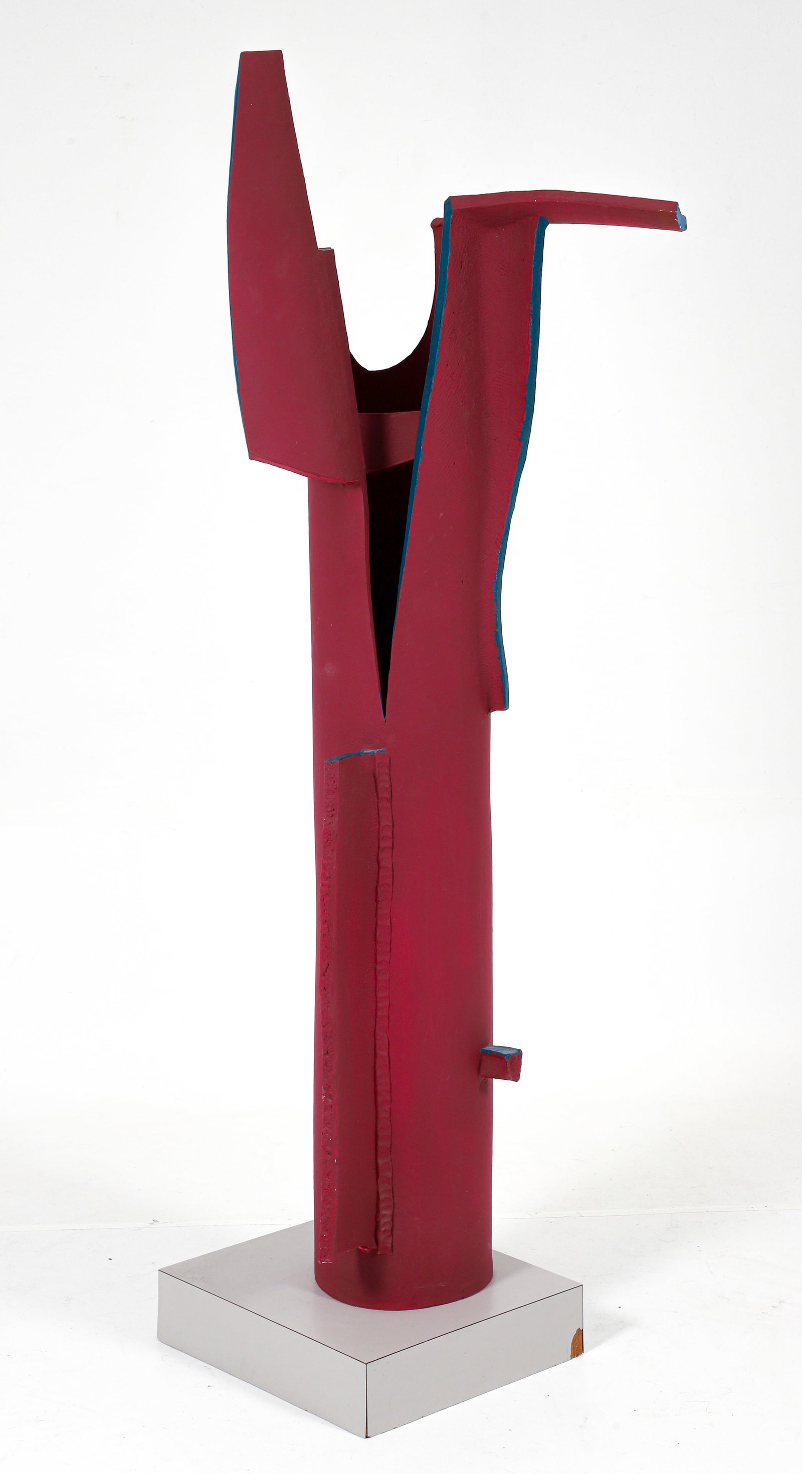 Jerry Caplan Extruded Pipe Painted Terra Cotta Sculpture (1 of 5)