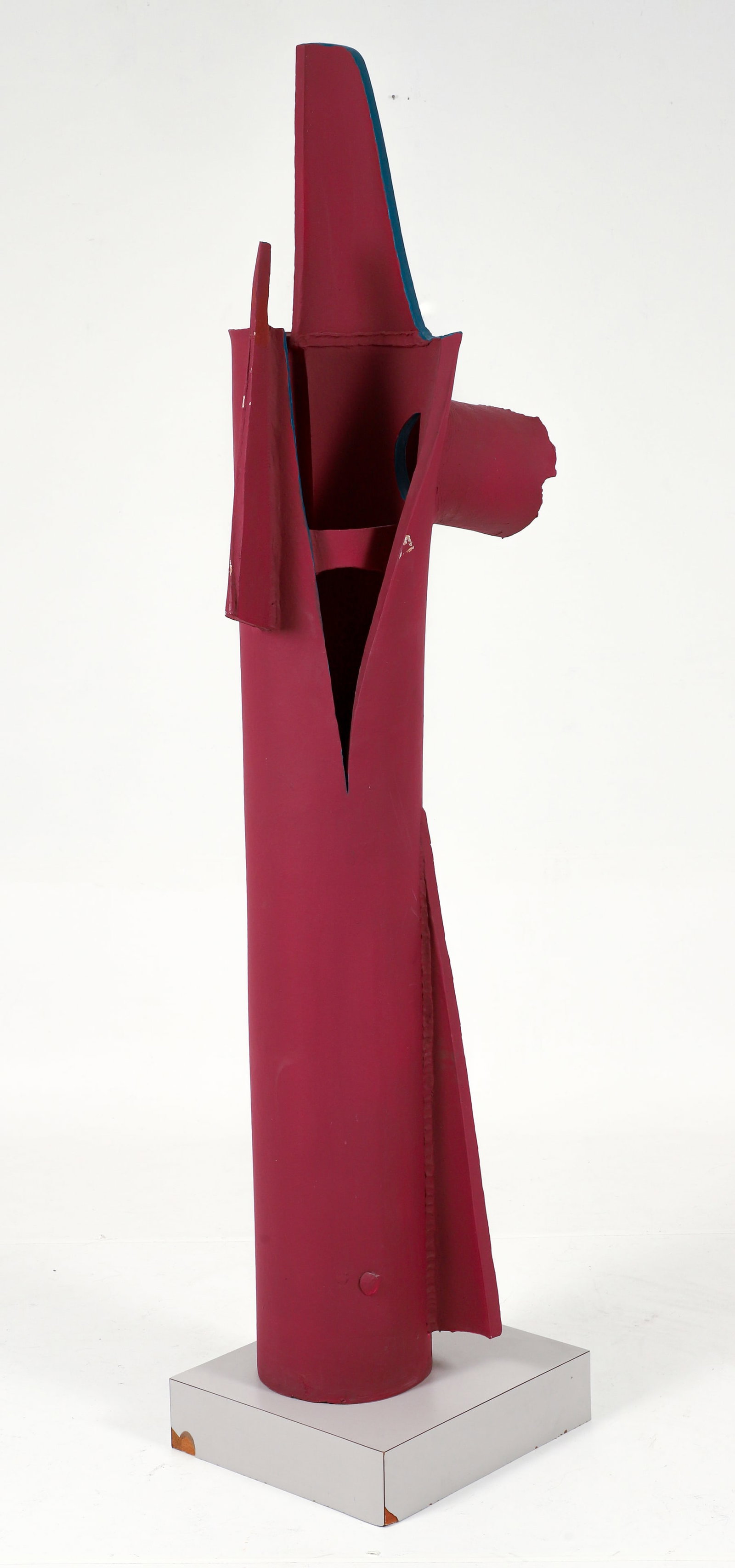 Jerry Caplan Extruded Pipe Painted Terra Cotta Sculpture (1 of 5)