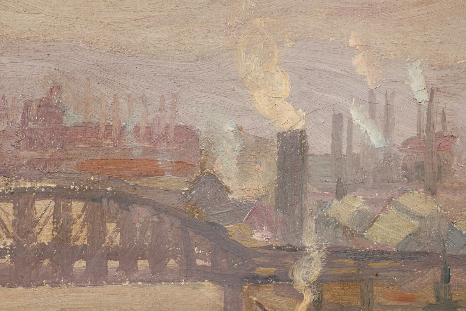 James Bonar Sketch From My Window 1920 Pittsburgh Scene - 4