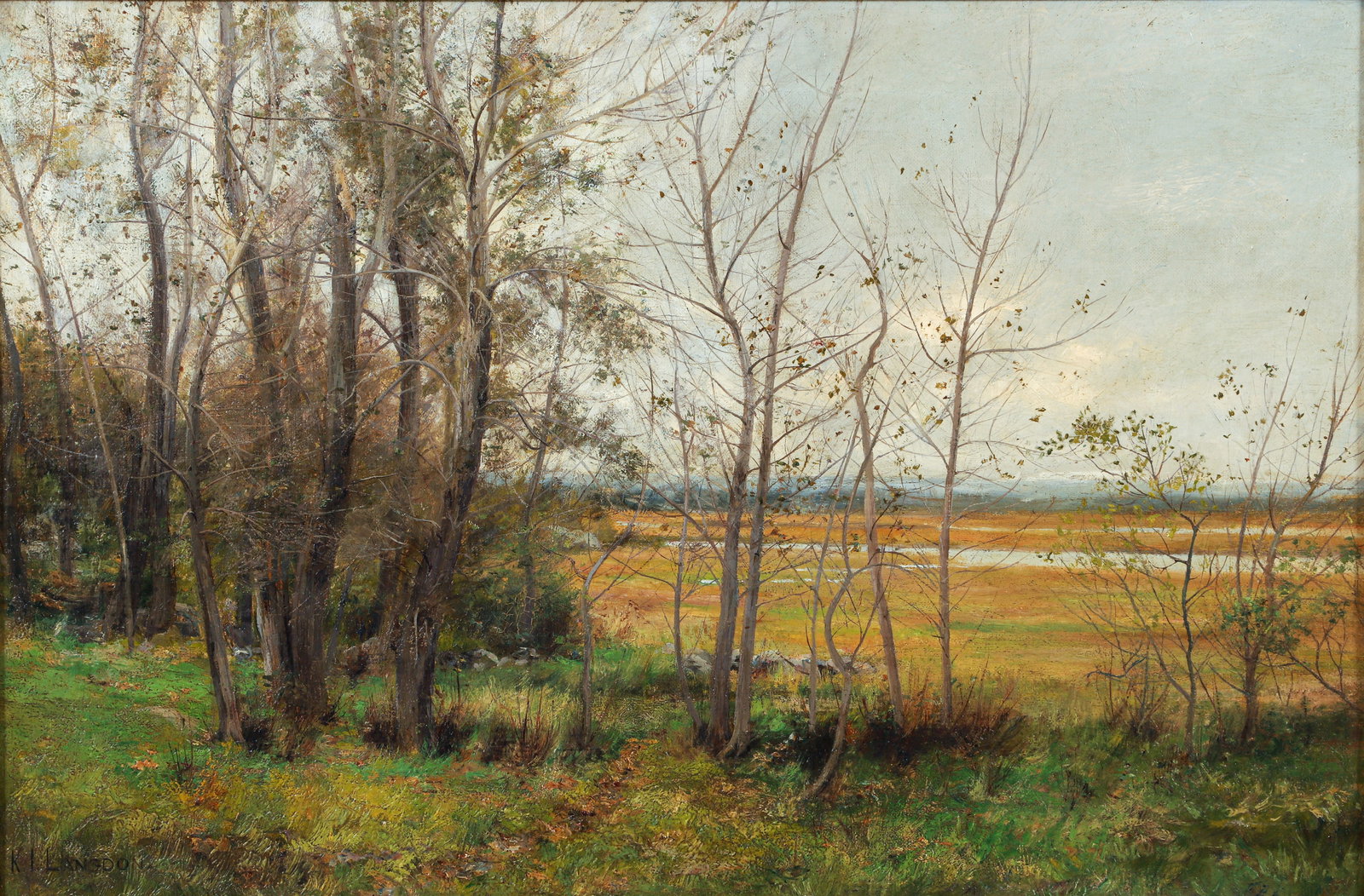 Katherine Langdon rare Oil on Canvas Landscape (1 of 4)