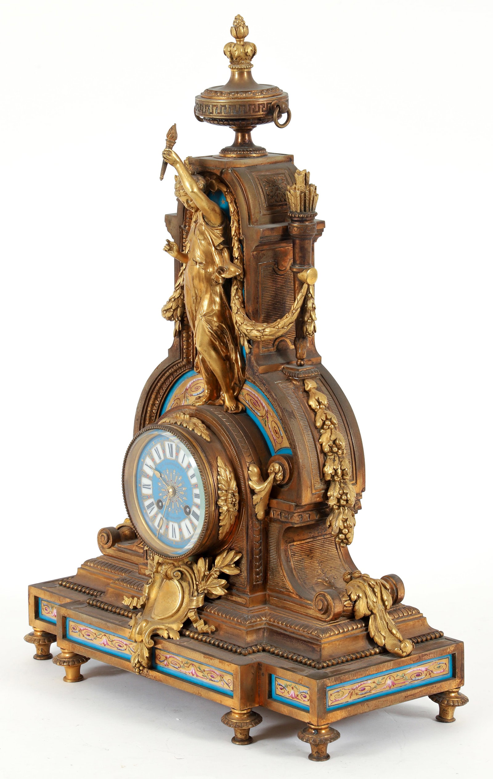 Louis XVI Ormolu Mantel Clock - 2