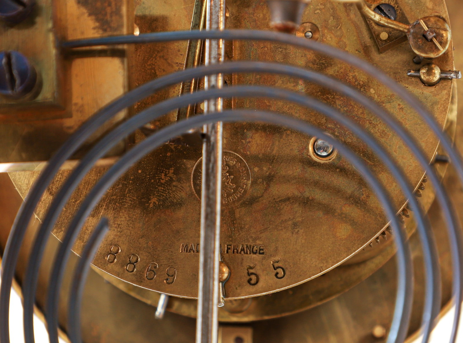 Champleve Portico Clock Japy Freres - 6