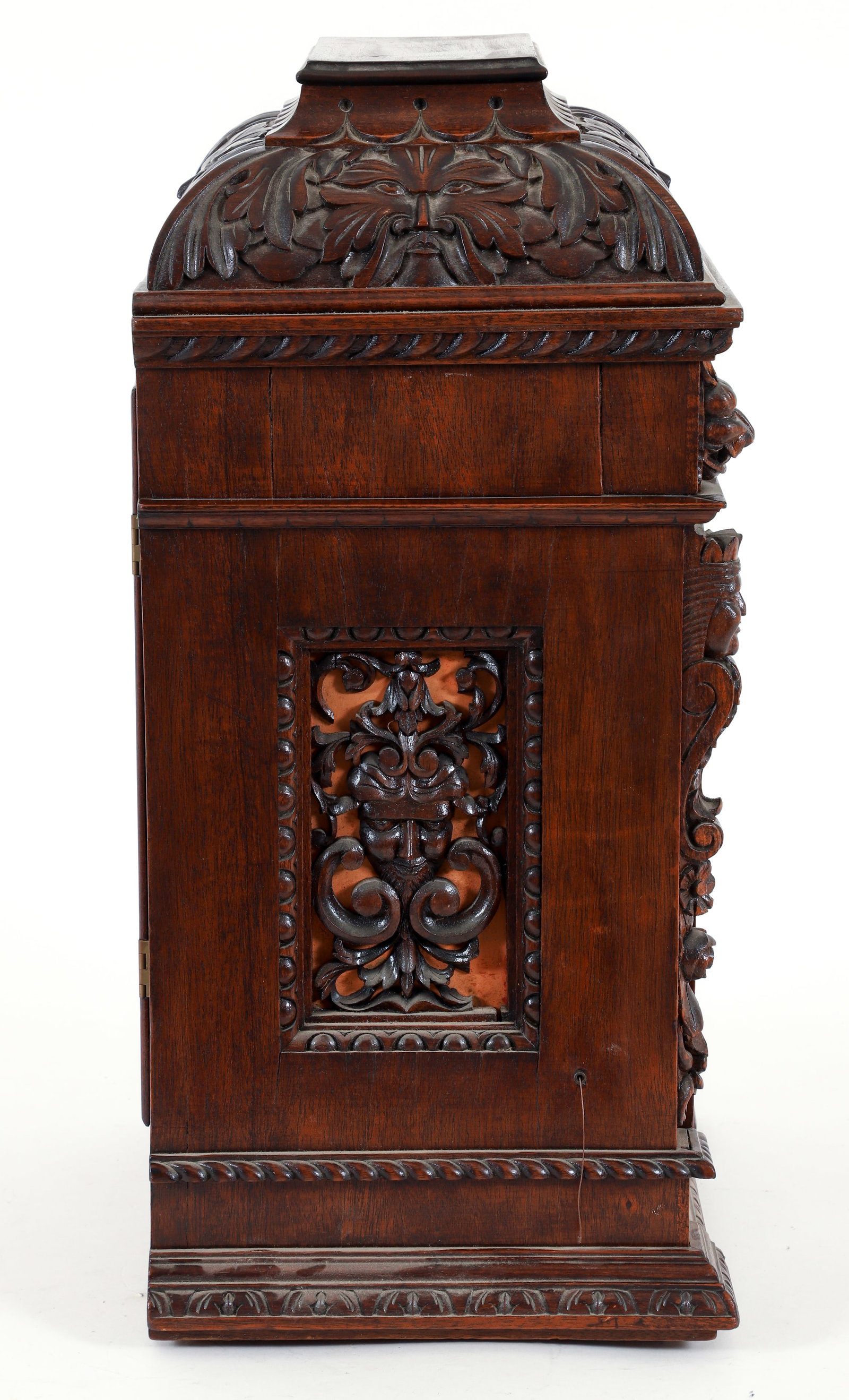 Highly Carved German Victorian Bracket Clock - 4