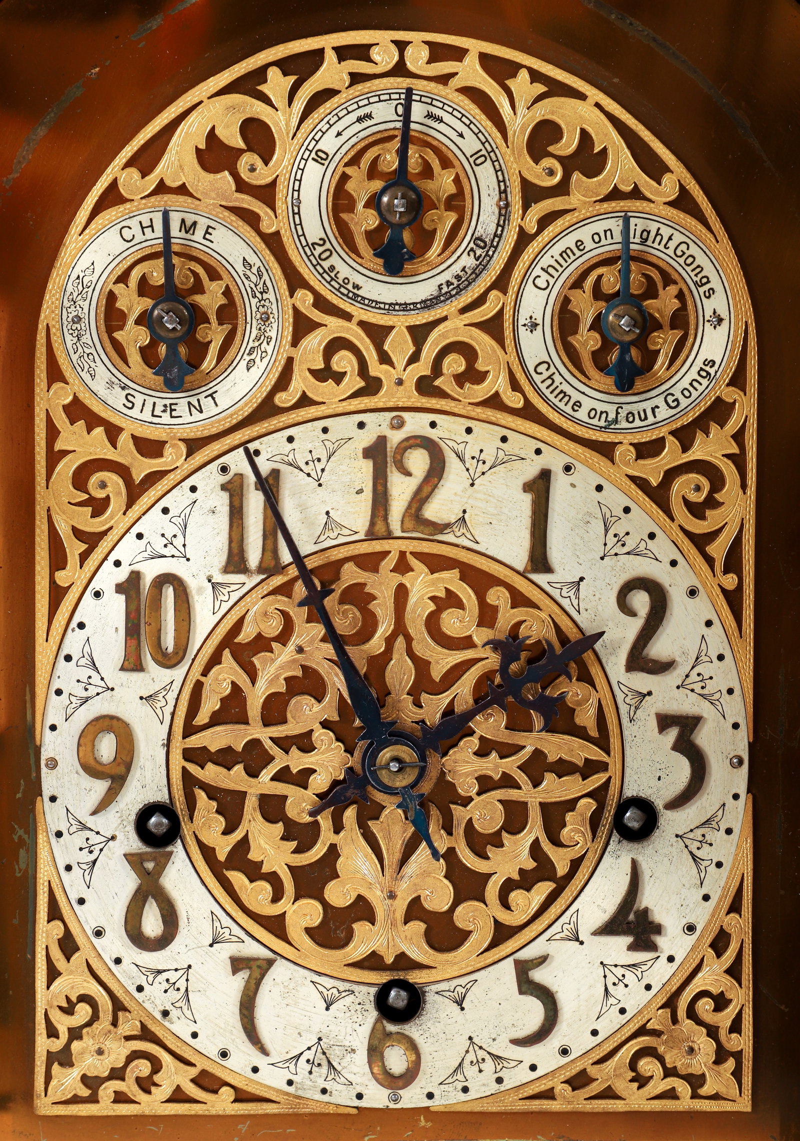 Highly Carved German Victorian Bracket Clock - 5