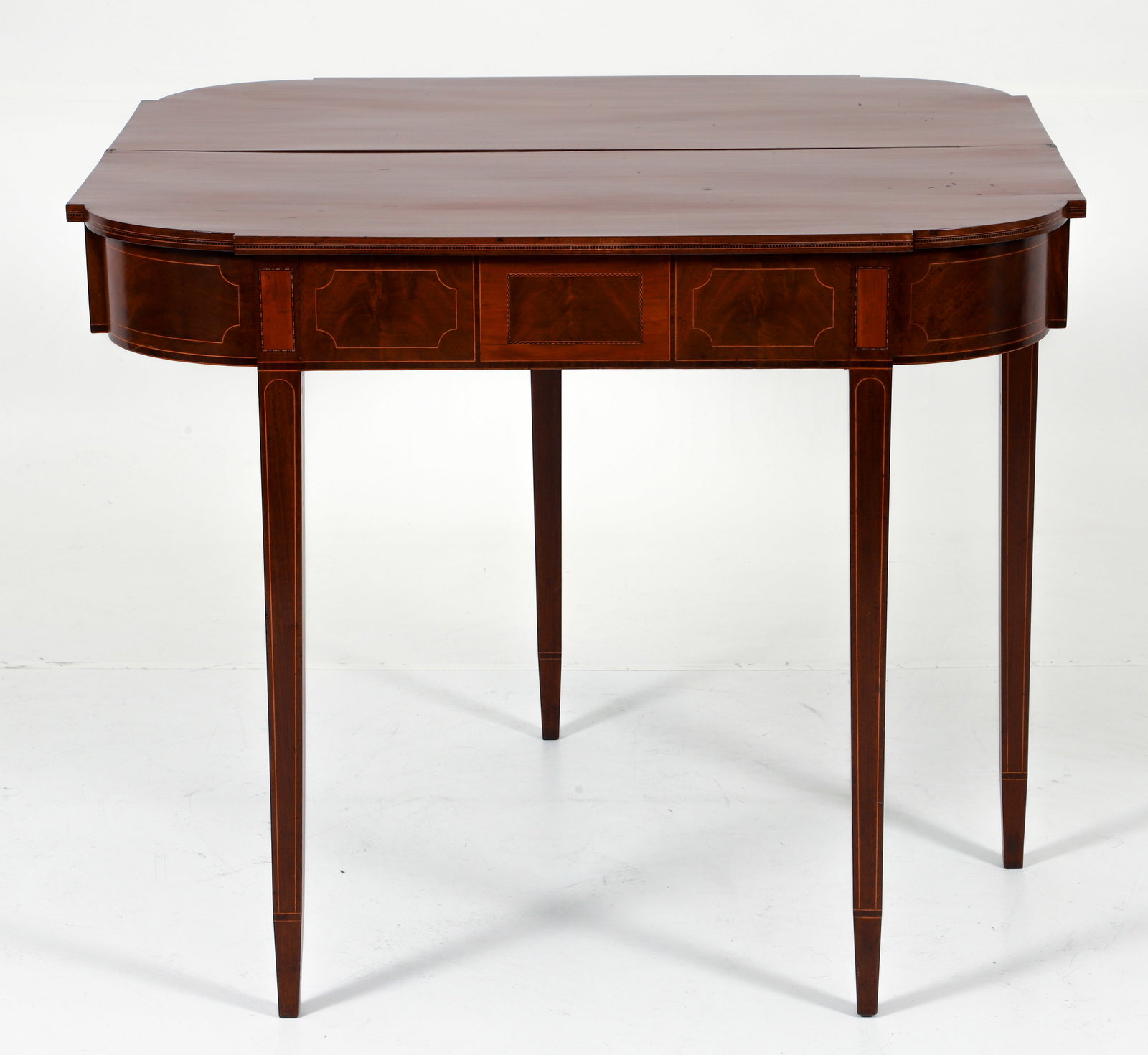 Mahogany Hepplewhite Games Table C.L. Pricket Collection (1 of 7)