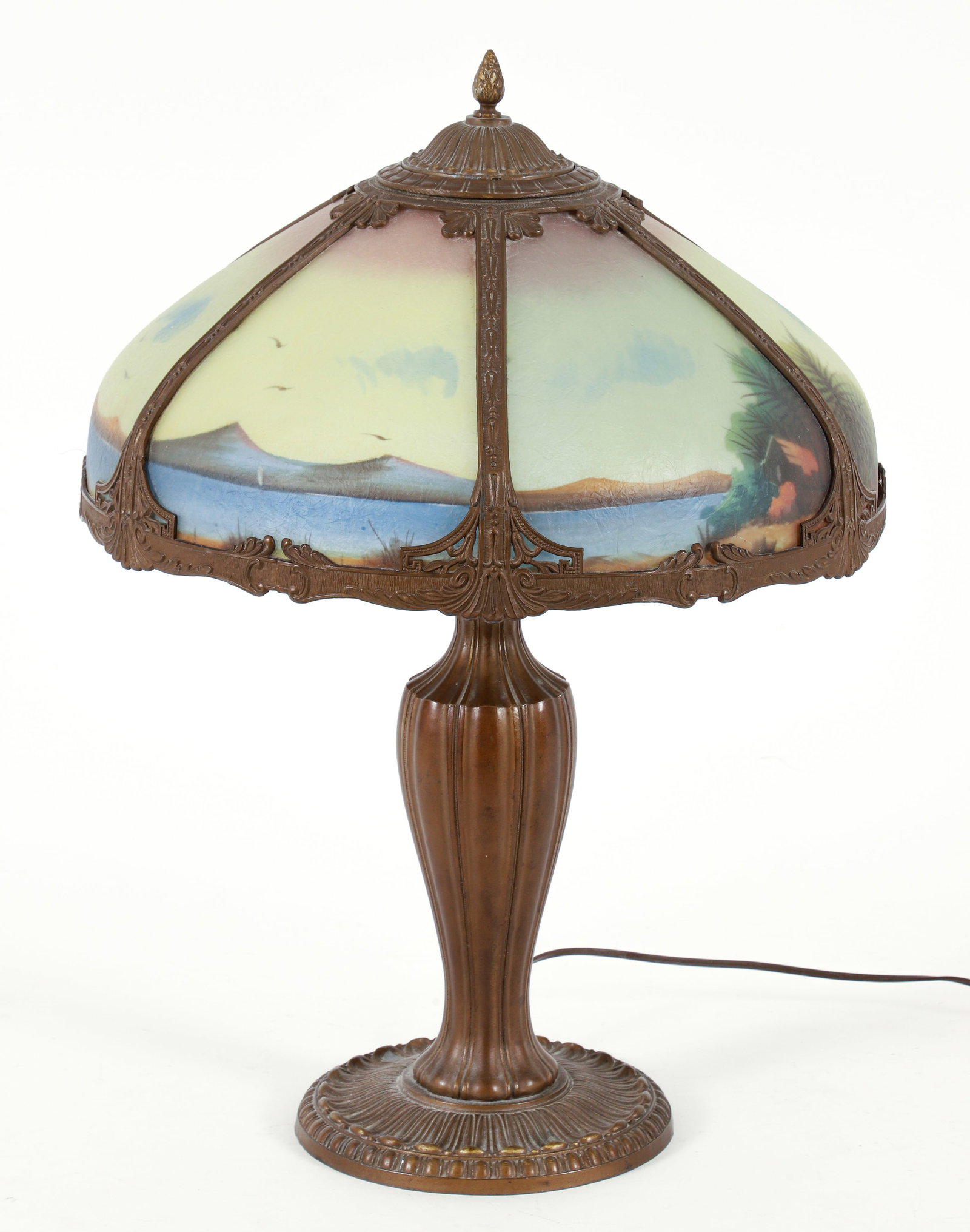 Jefferson Table Lamp with Reverse Painted Shade (1 of 4)