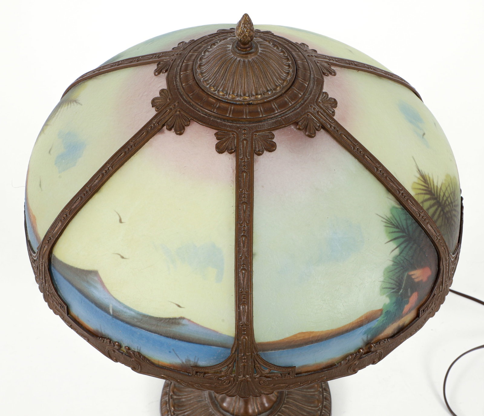 Jefferson Table Lamp with Reverse Painted Shade - 2