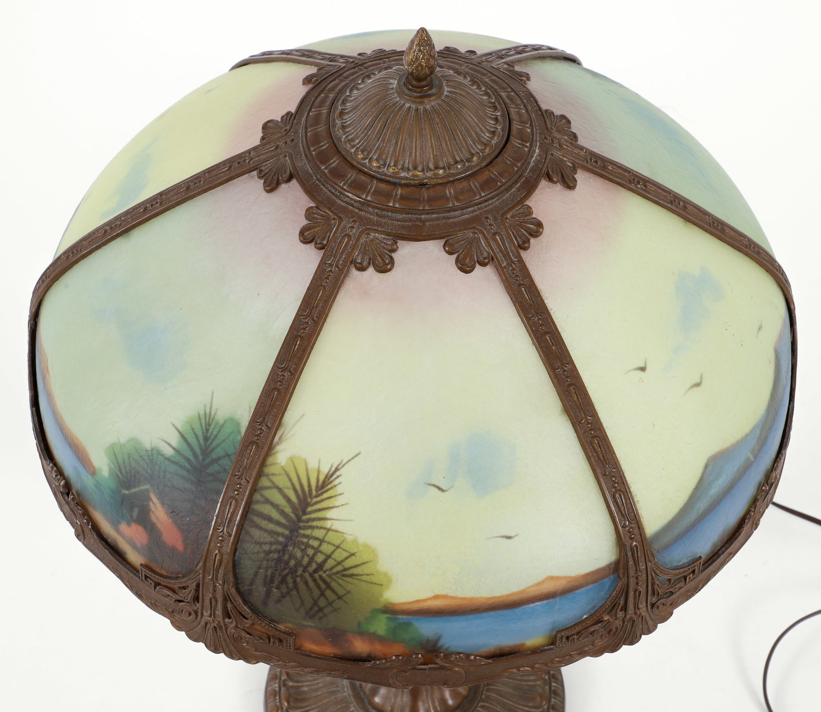 Jefferson Table Lamp with Reverse Painted Shade - 3