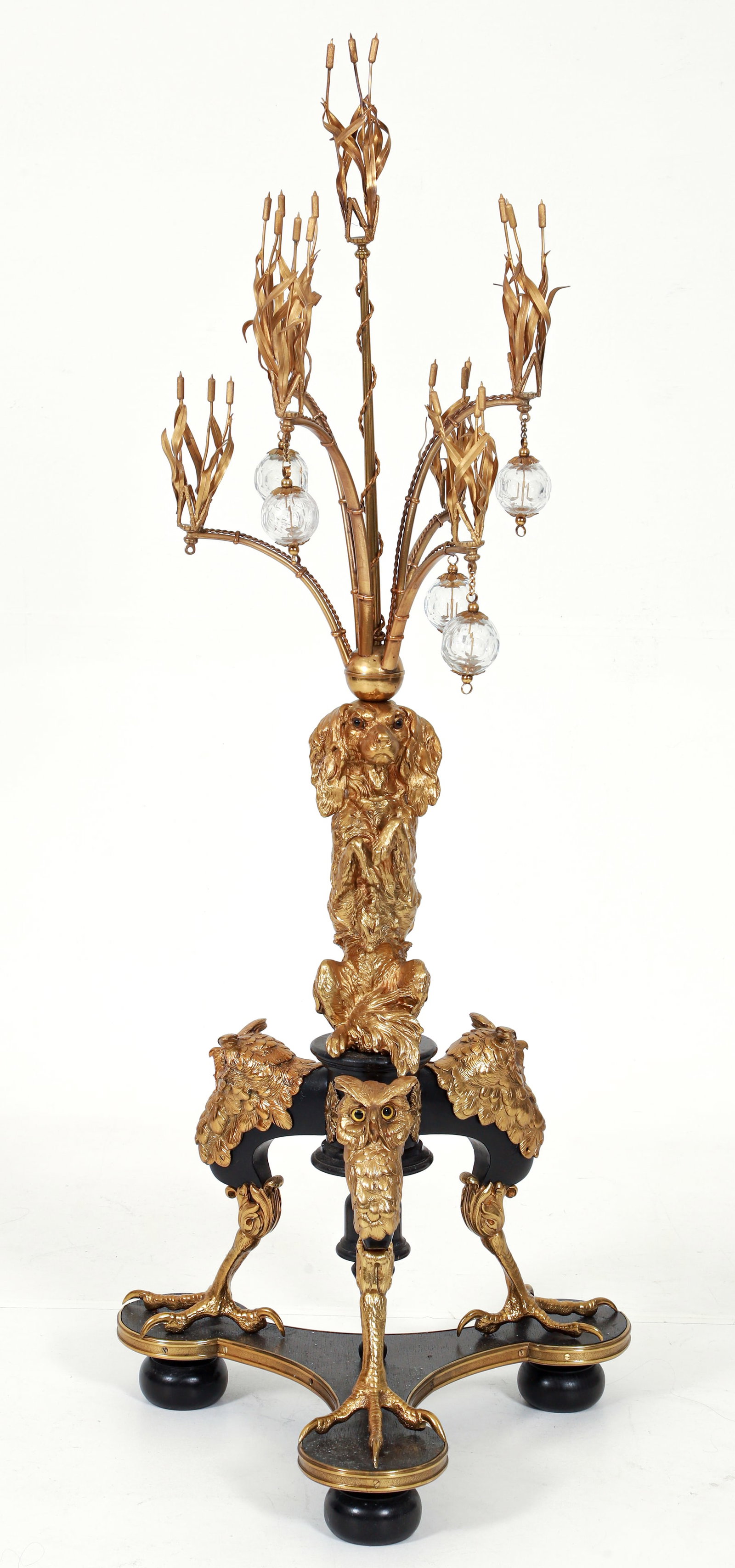 Dog and Owl Motif Monumental Candelabra (1 of 4)
