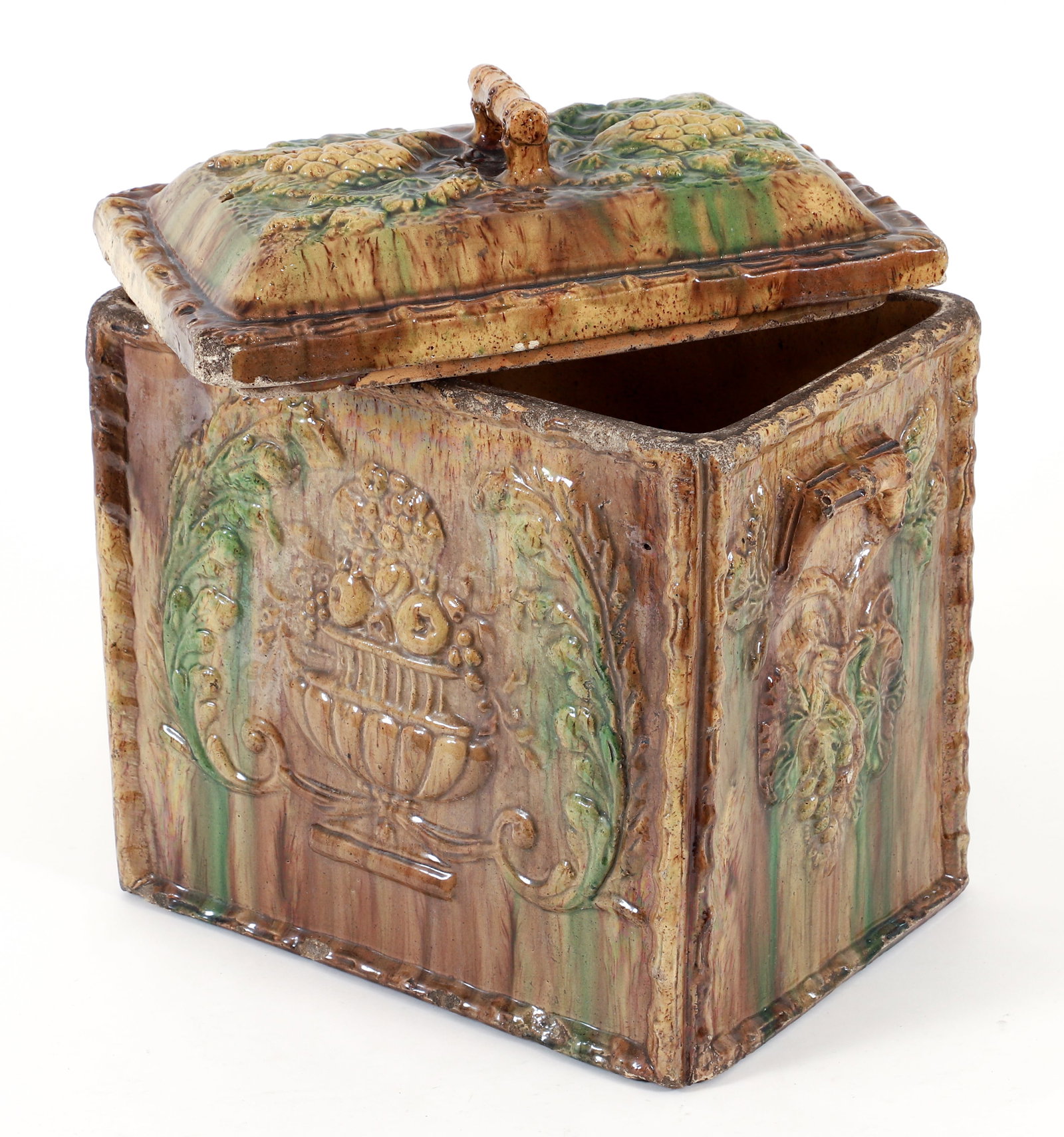 19th Century Large Scottish Earthenware Bread Box - 2