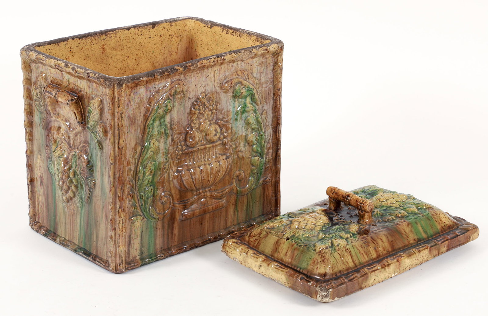 19th Century Large Scottish Earthenware Bread Box - 4