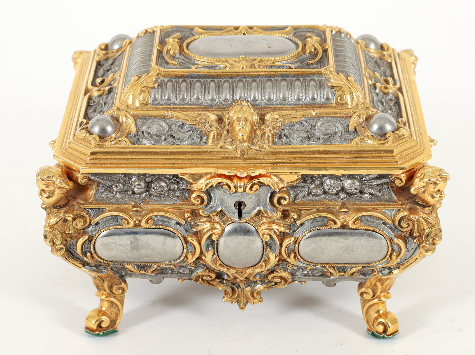 German Erhard and Sons Casket Jewelry Box (1 of 5)