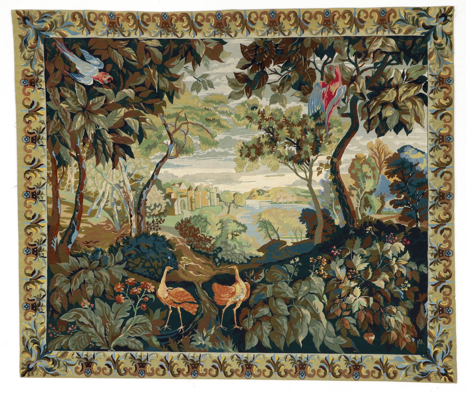 20th Century Aubusson Style Verdure Tapestry (1 of 4)