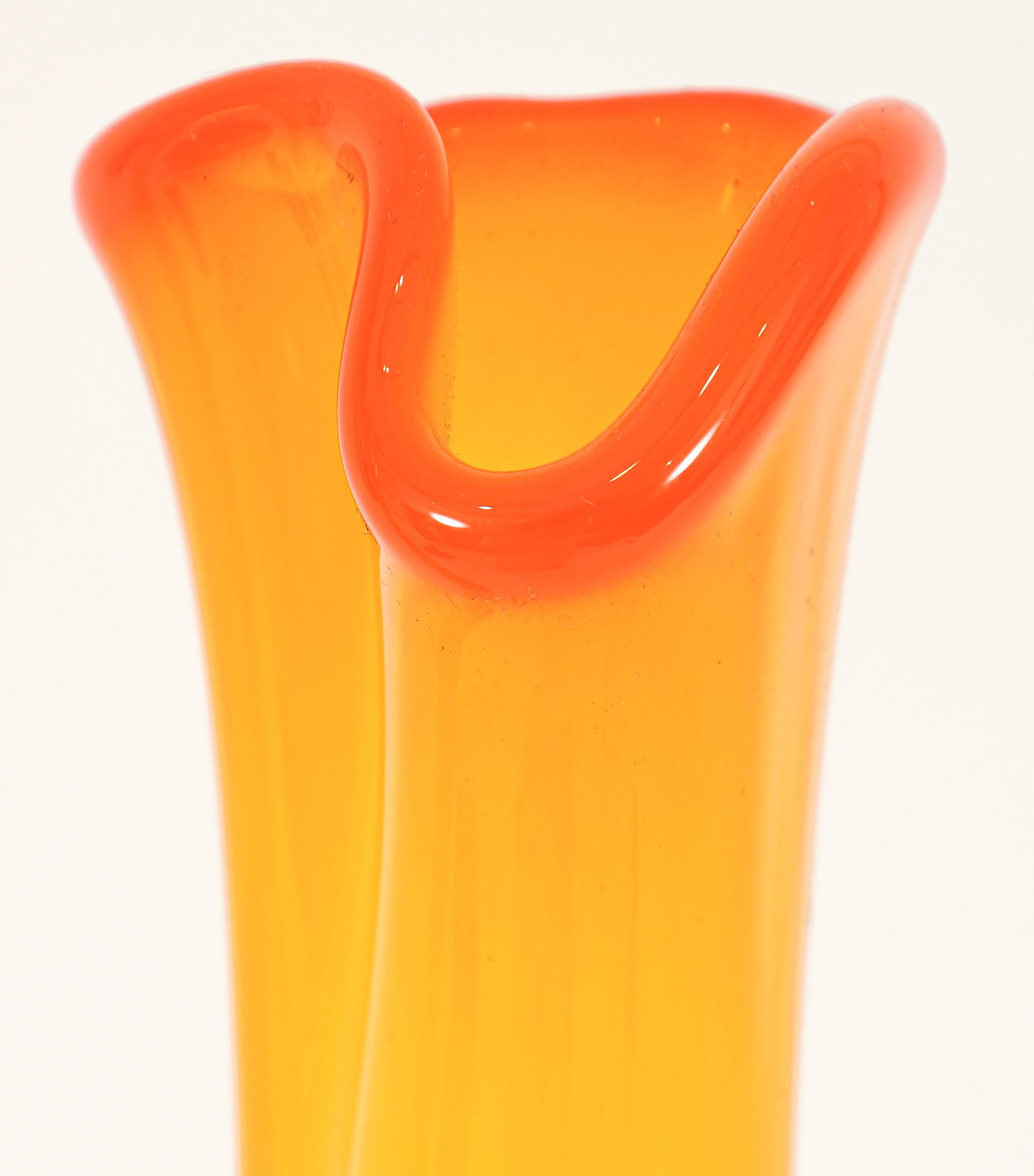 2 Handblown Blenko Glass Spire Vases - 3