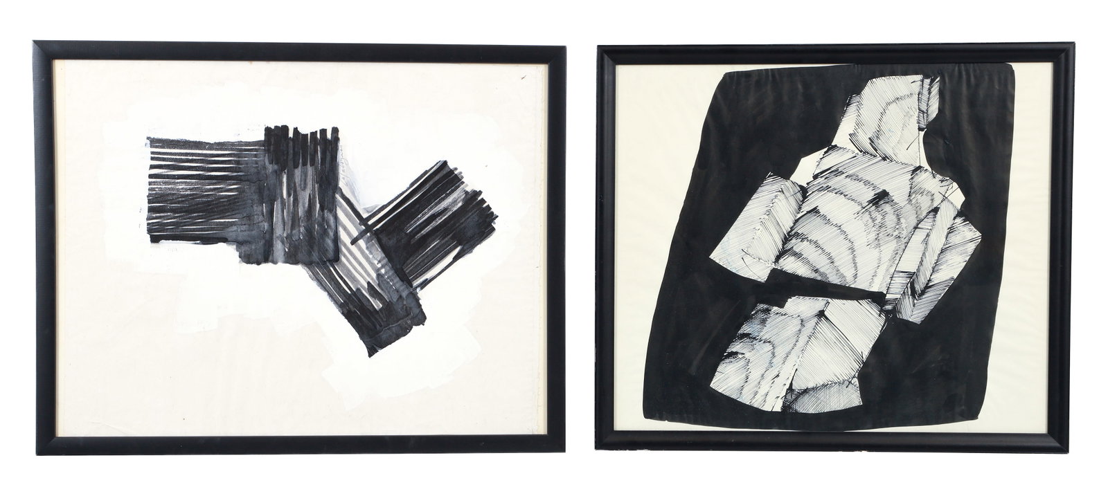 2 Peter J. Calaboyias Abstract Ink on Silk Paper Artworks (1 of 4)