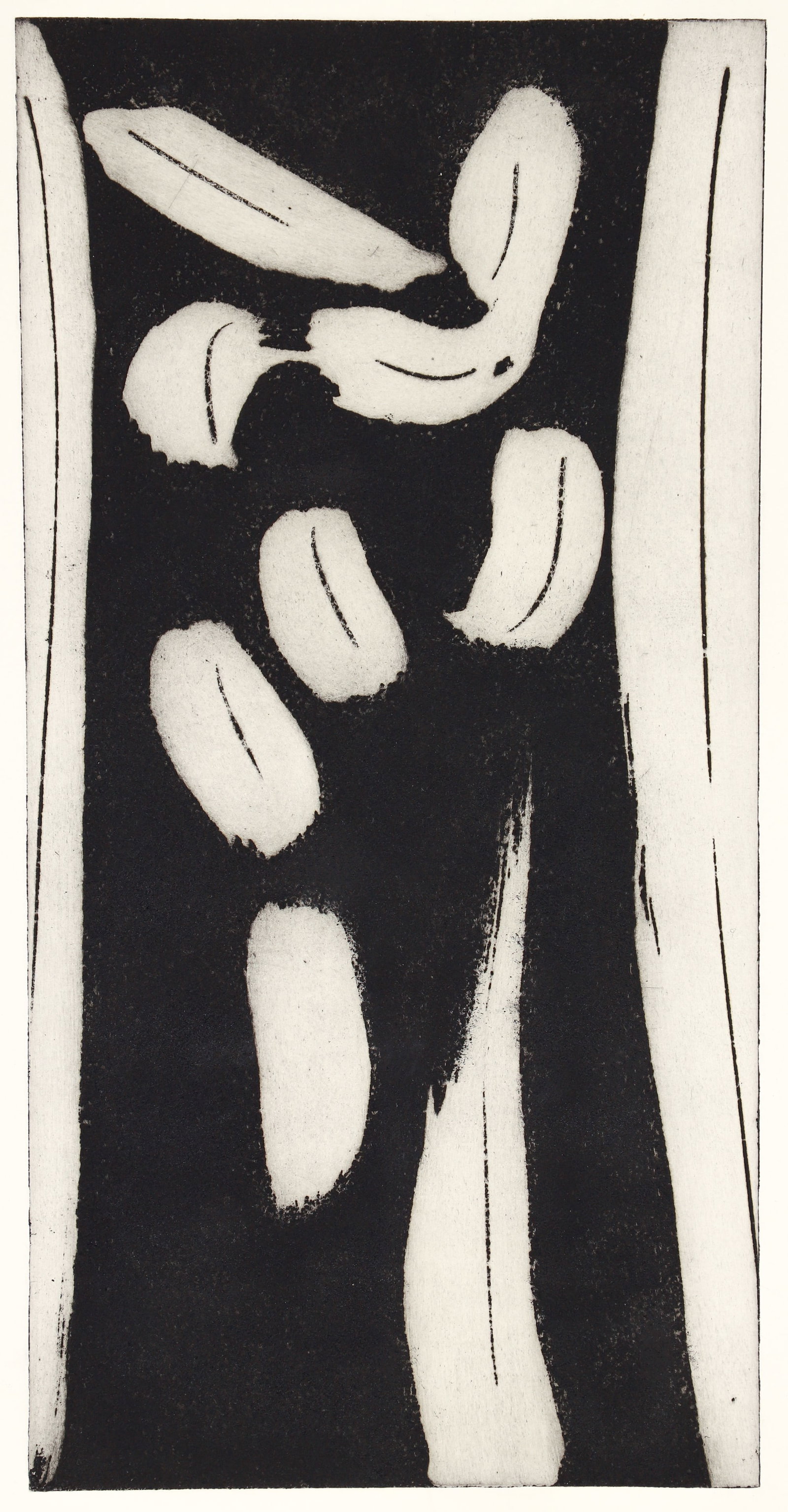 Olivier Debre 1990 etching and aquatint Personnage V (1 of 4)