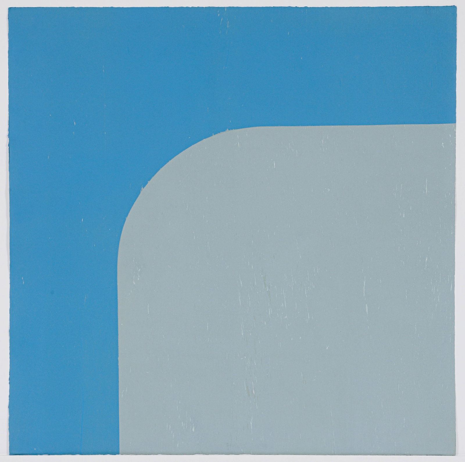 Richard Gorman 2003 color woodblock Blue Wave: Gorman RHA, Richard (Irish , 1946-2026), Blue Wave, 2003, color woodblock, 30 x 30 inches, (76 x 76 cm.), signed with initials, numbered 23/75 and titled on the reverse, unframed, published by Stoney 