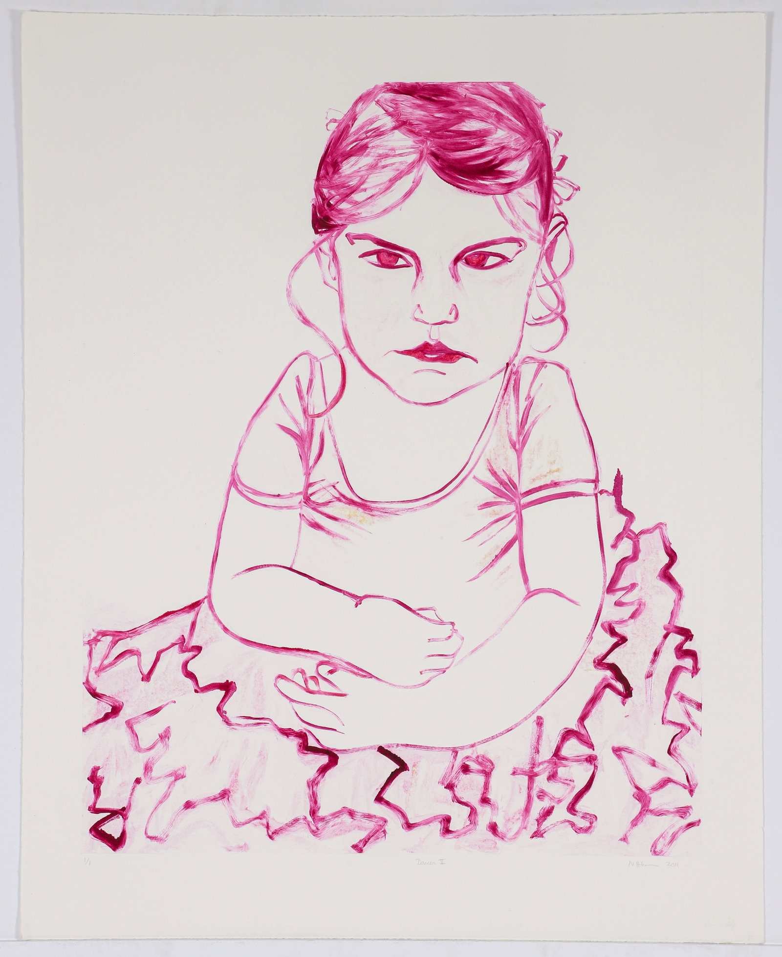 Nicky Hoberman 2011 monoprint Dancer V (1 of 3)