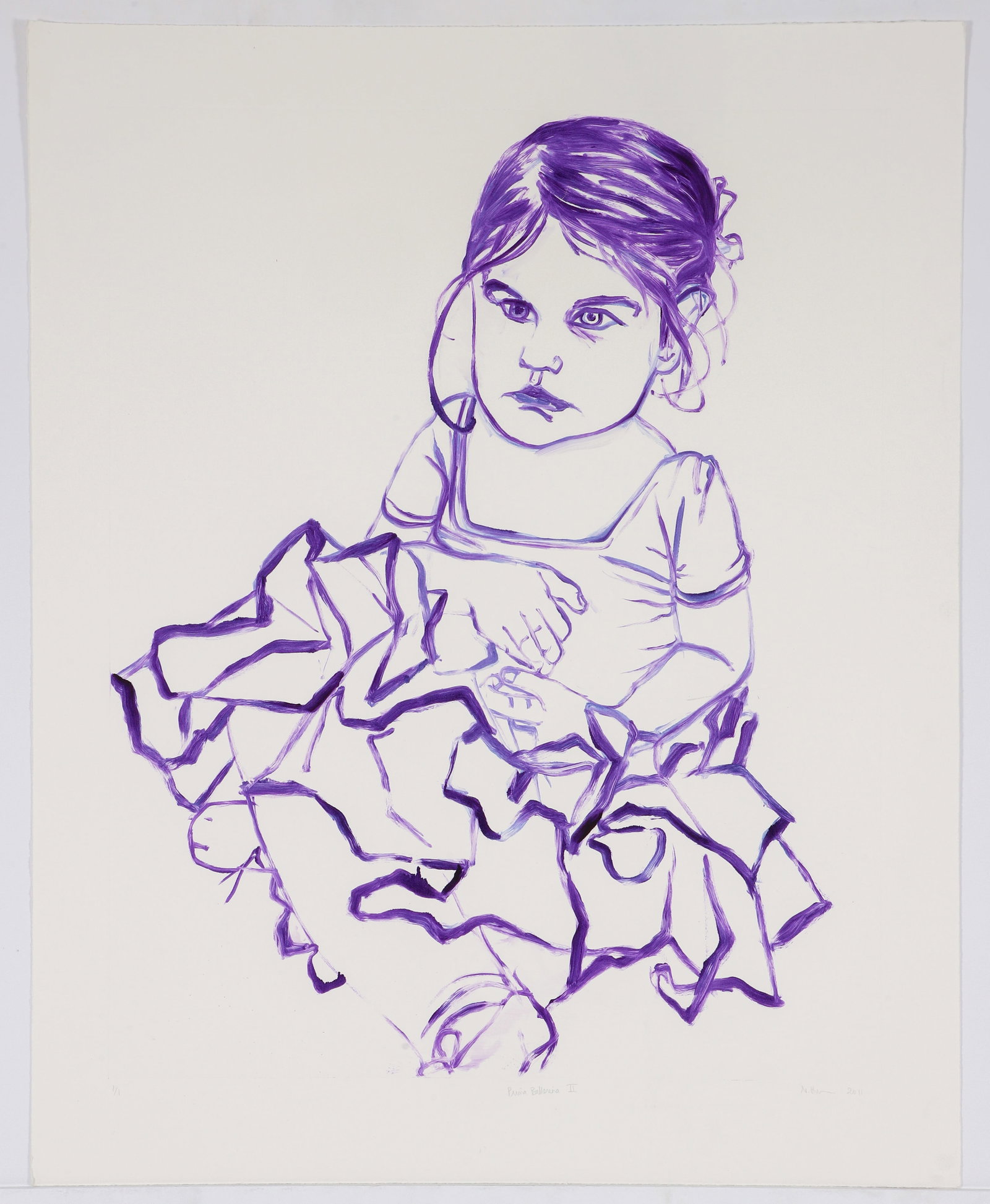Nicky Hoberman 2011 monoprint Prima Ballerina II