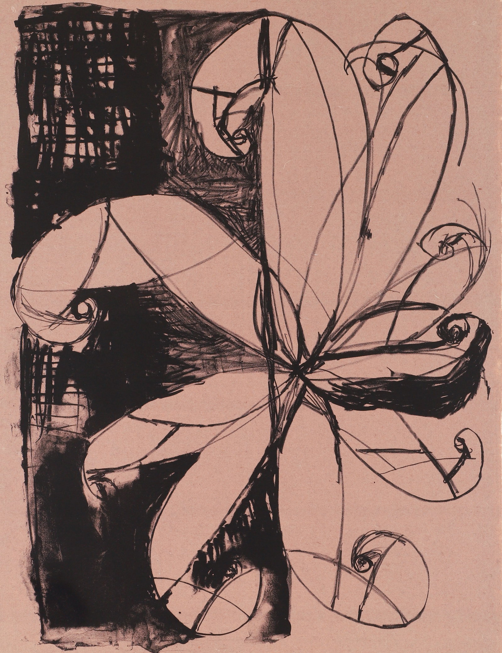 Roberto Juarez 1988 lithograph Spiral Suril: Juarez, Roberto (American, born 1952), Spiral Suril, 1988, lithograph printed on plum colored paper mounted to a sheet of heavier cream paper, 28 x 21.5 inches, 33 x 26.75 inches mount, pencil signed,