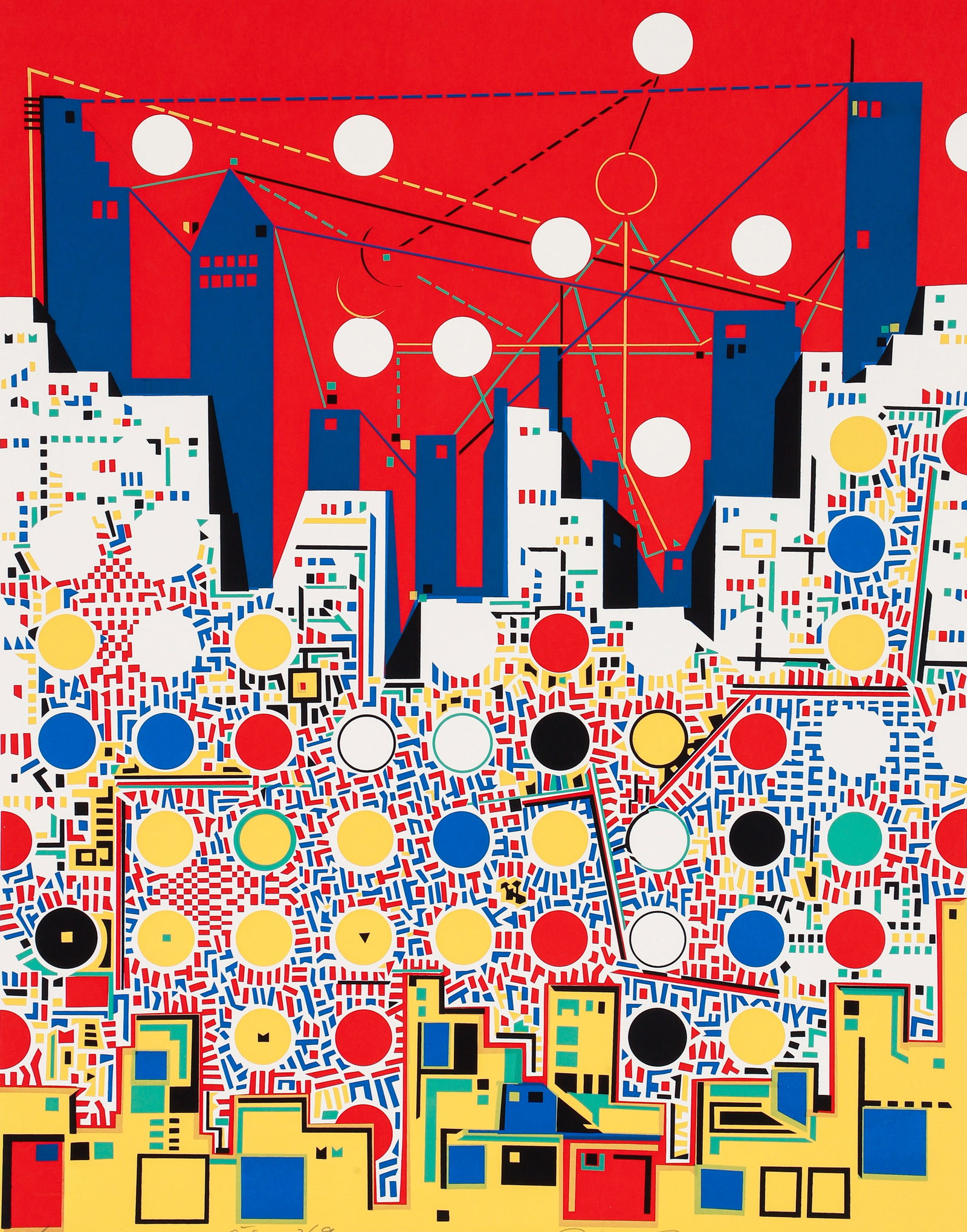 Risaburo Kimura orig serigraph City 369 (1 of 3)