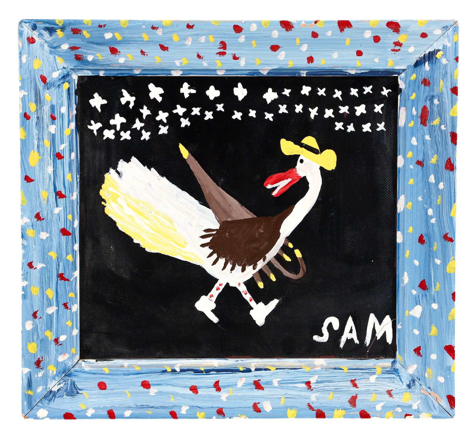 Sam 'The Dot Man' McMillan Paint on Canvas Board (1 of 2)