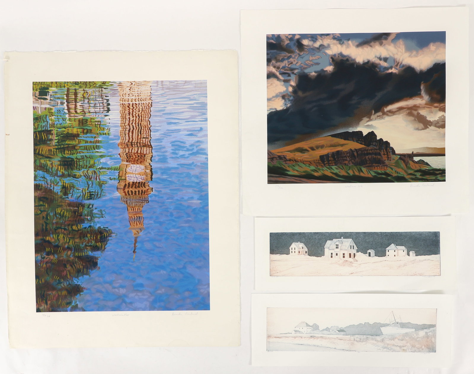 Brendan Newland and D. Forsythe realist landscape prints (1 of 5)
