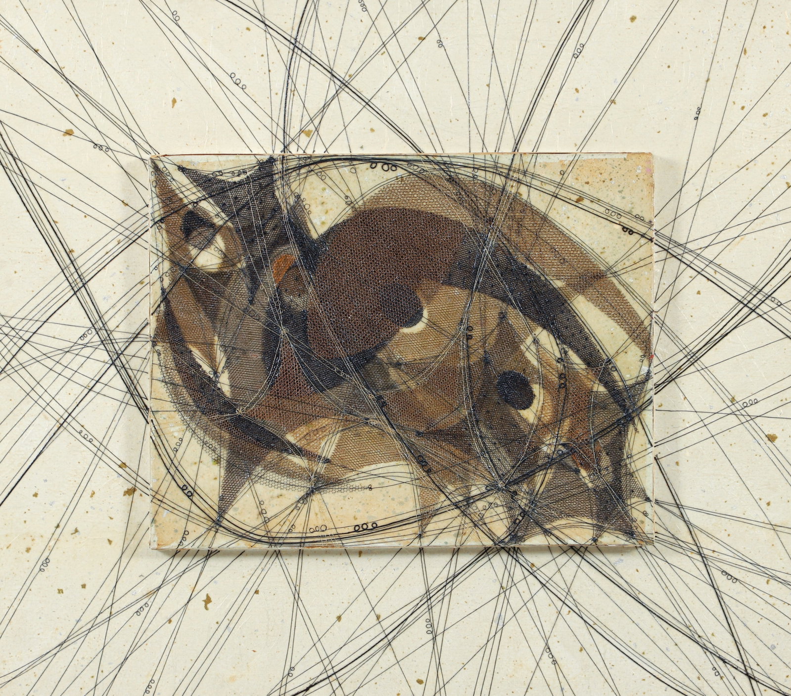 Mary Gardner Preminger Mixed Media Collage with Encaustic (1 of 3)