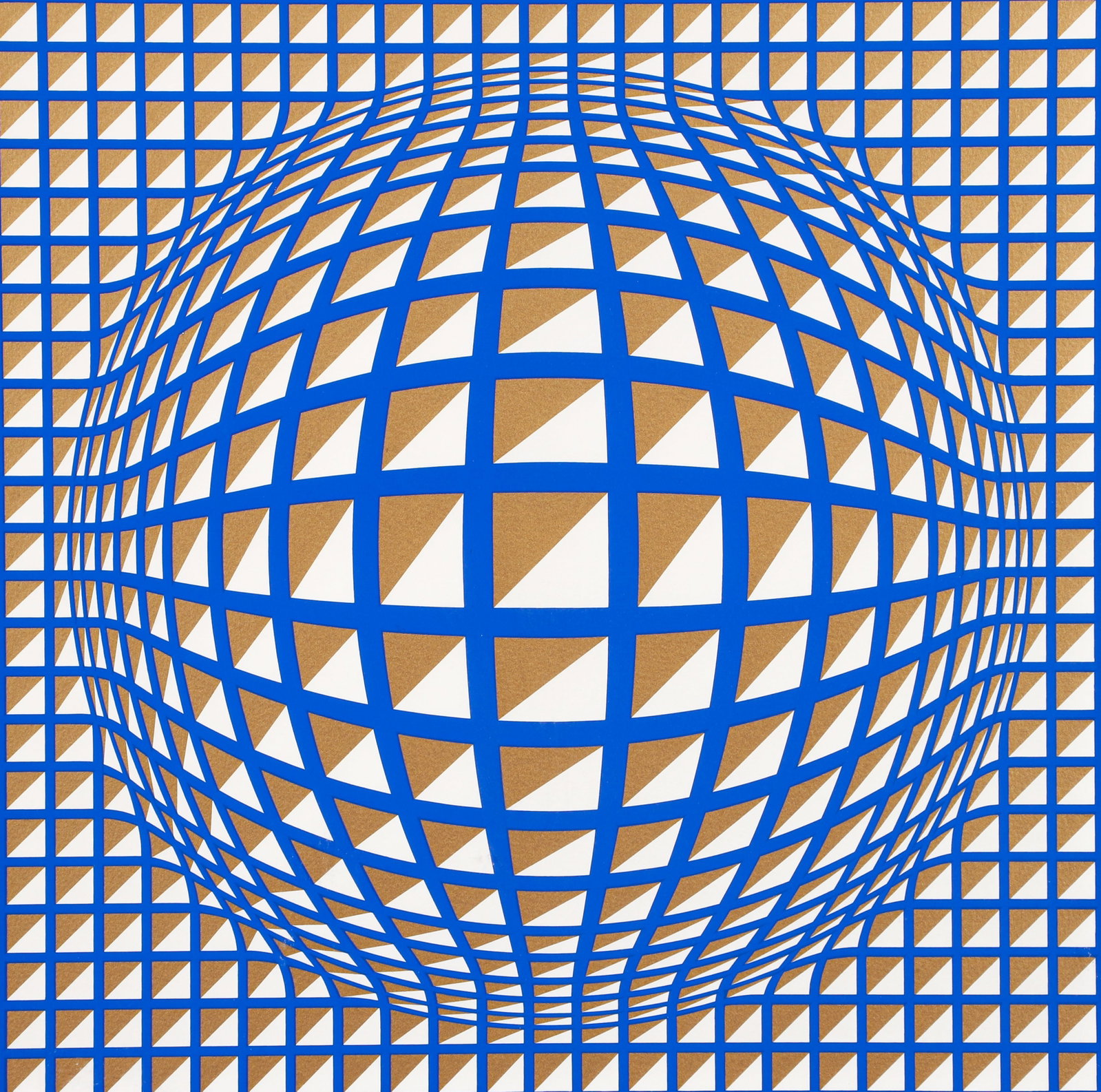 Victor Vasarely 1979 signed serigraph Terz (1 of 4)