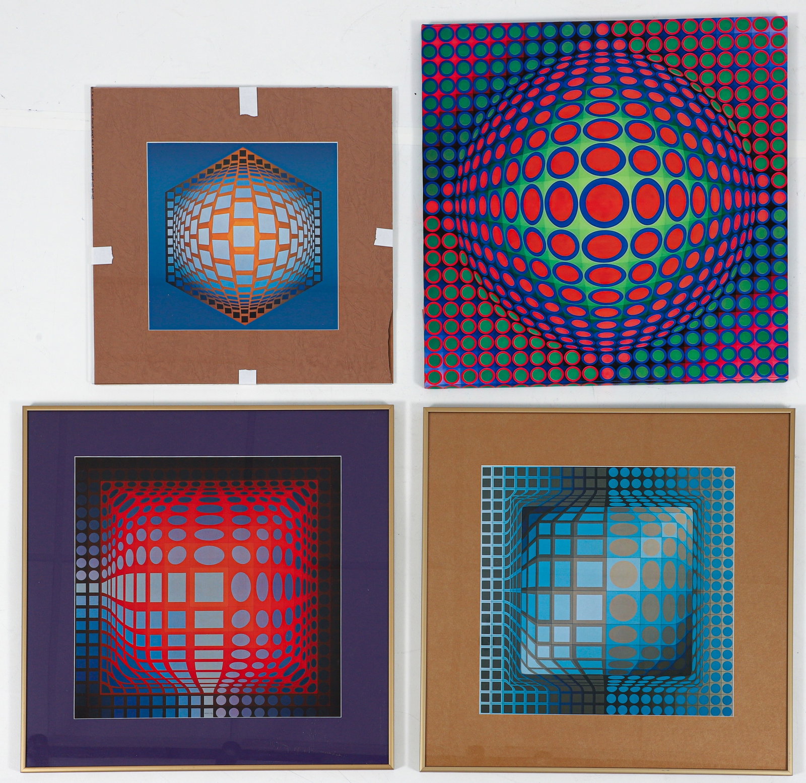 4 assorted Victor Vasarely prints (1 of 3)