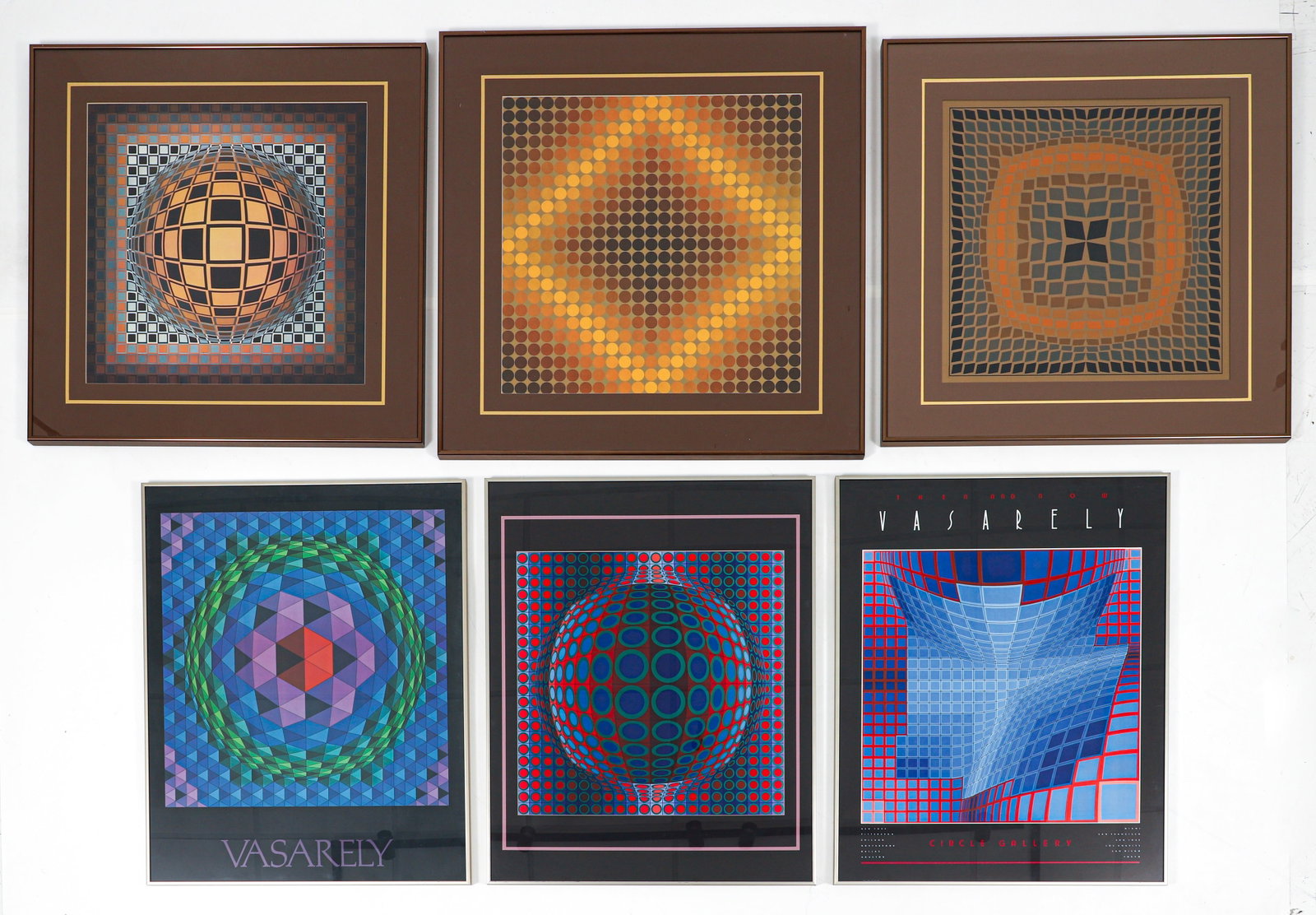 6 framed Victor Vasarely posters and prints (1 of 3)