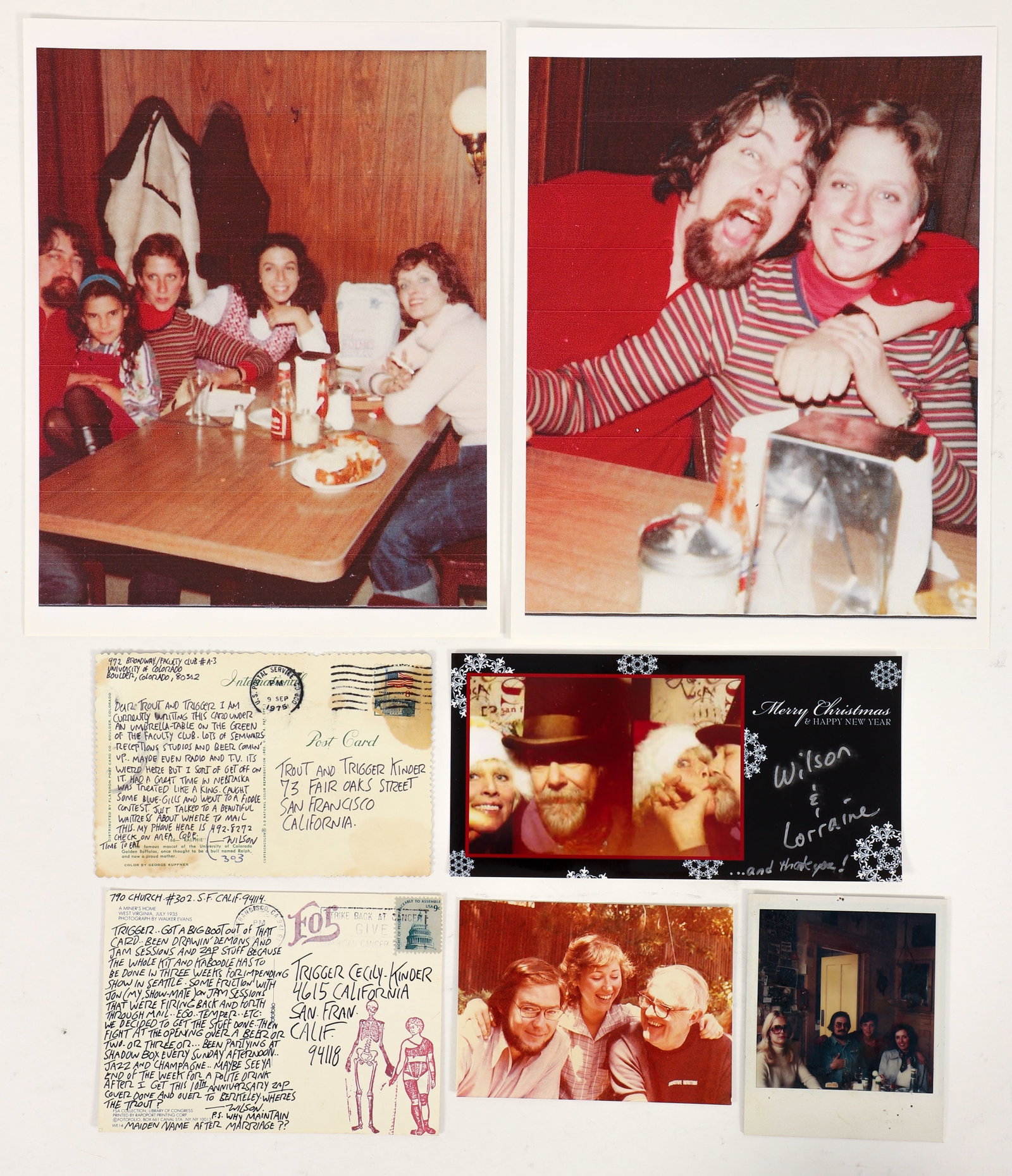 Small archive of S. Clay Wilson Photos and Correspondence (1 of 2)