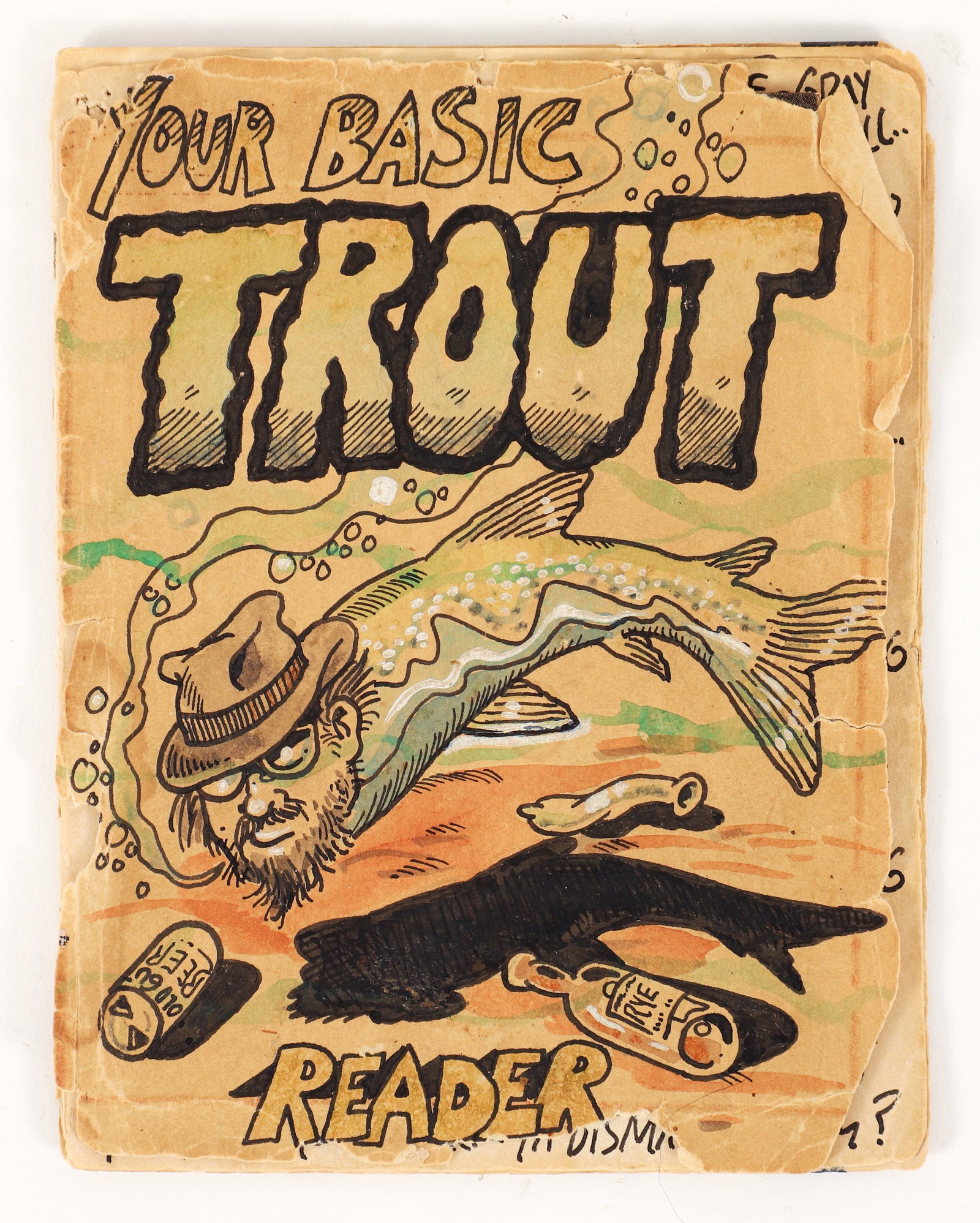 S. Clay Wilson Handmade Comic Book 1974, Made for Author Chuck Kinder: Wilson, S. Clay (American, 1941-2021), Your Basic Trout, 1974, handmade comic book created by Wilson for author Chuck Kinder, in honor of Chuck's engagement to Diane Cecily, produced in San Francisco.
