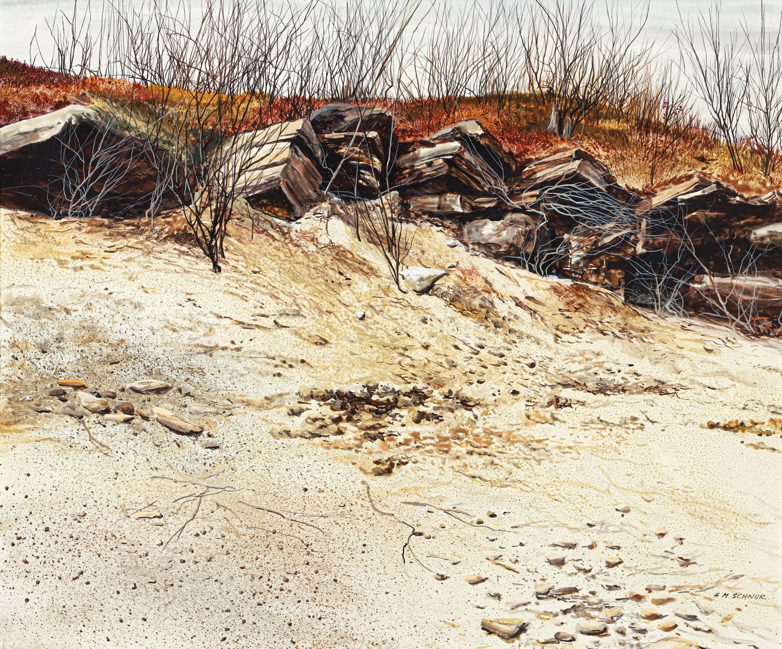 Anna Marie Schnur painting Windswept Landscape (1 of 3)