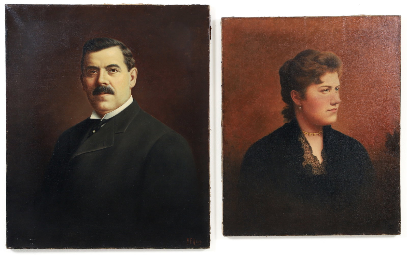 A. F. King oil portraits Husband and Wife (1 of 5)