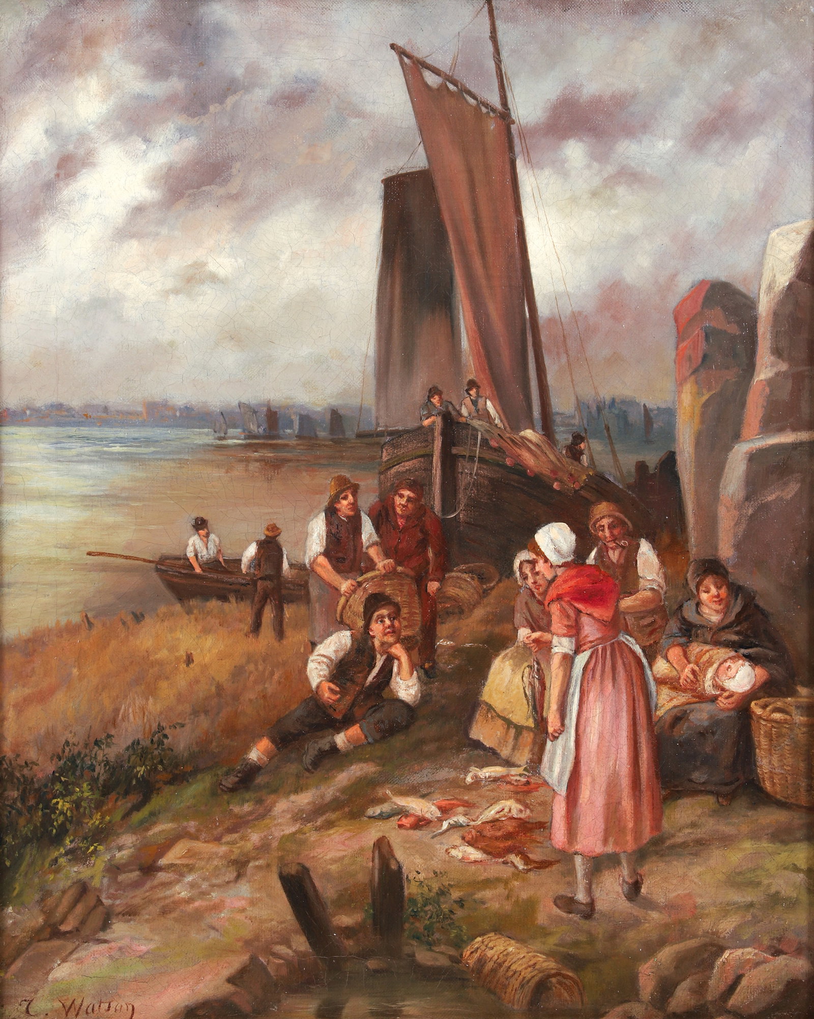 T. Watson oil Negotiating with The Fishmonger (1 of 3)