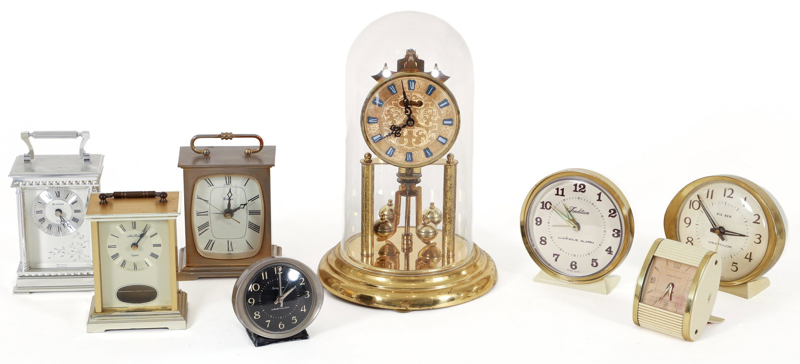 Group of 8 Various Mid 20th Century Clocks (1 of 5)
