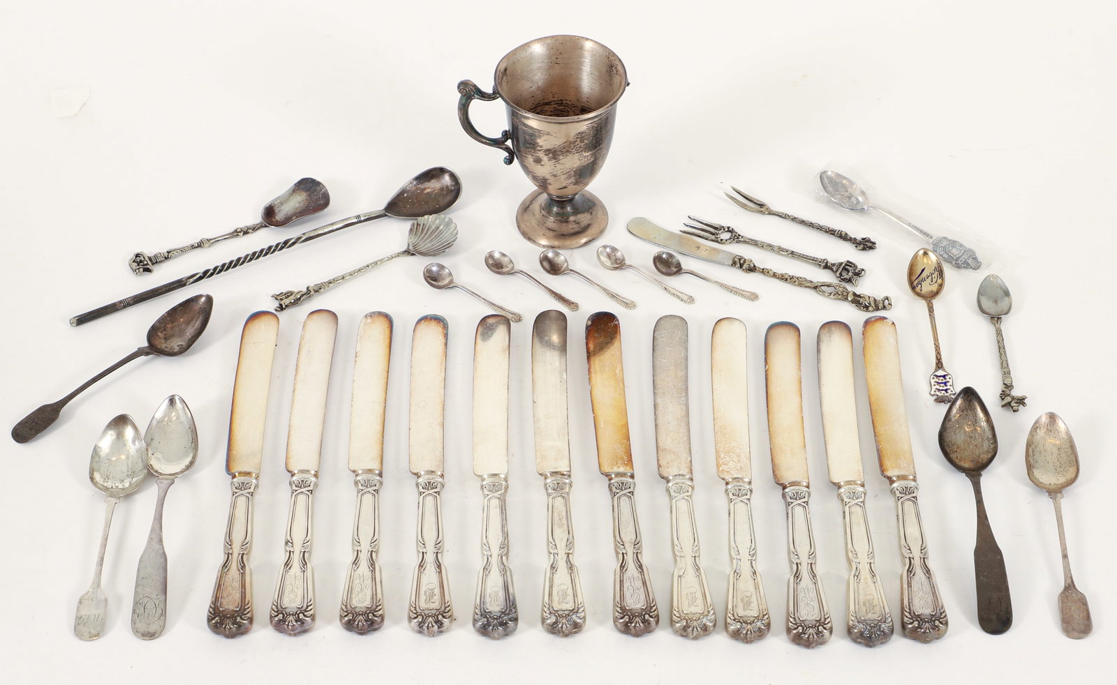 Collection of 30 Sterling Silver and Other Flatware (1 of 5)
