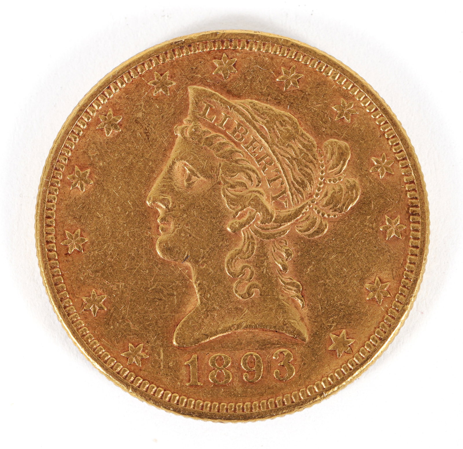 $10 Liberty Head Gold Coin 1893 (1 of 2)