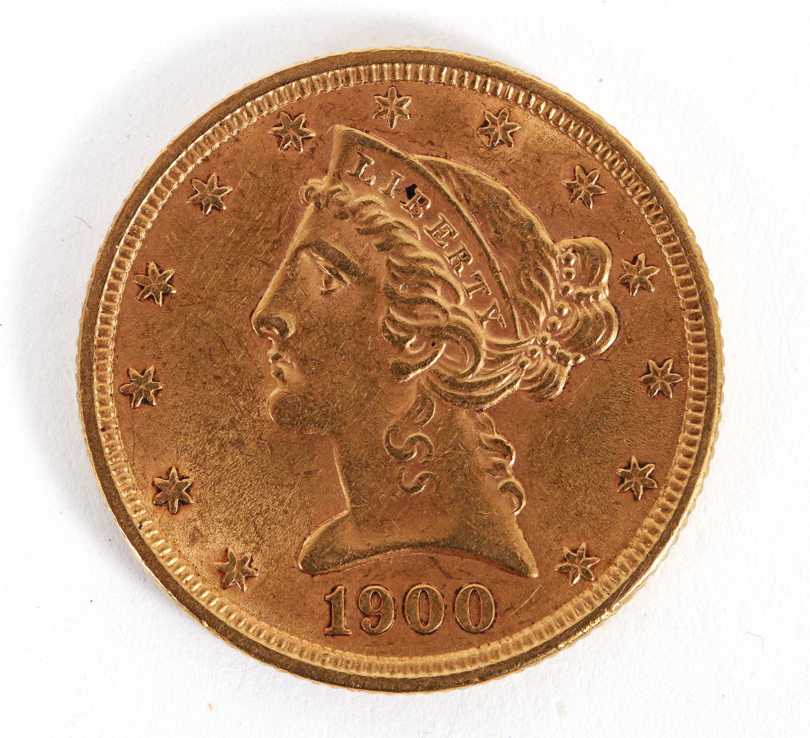 1900 Liberty Head Five Dollar Gold Coin (1 of 2)