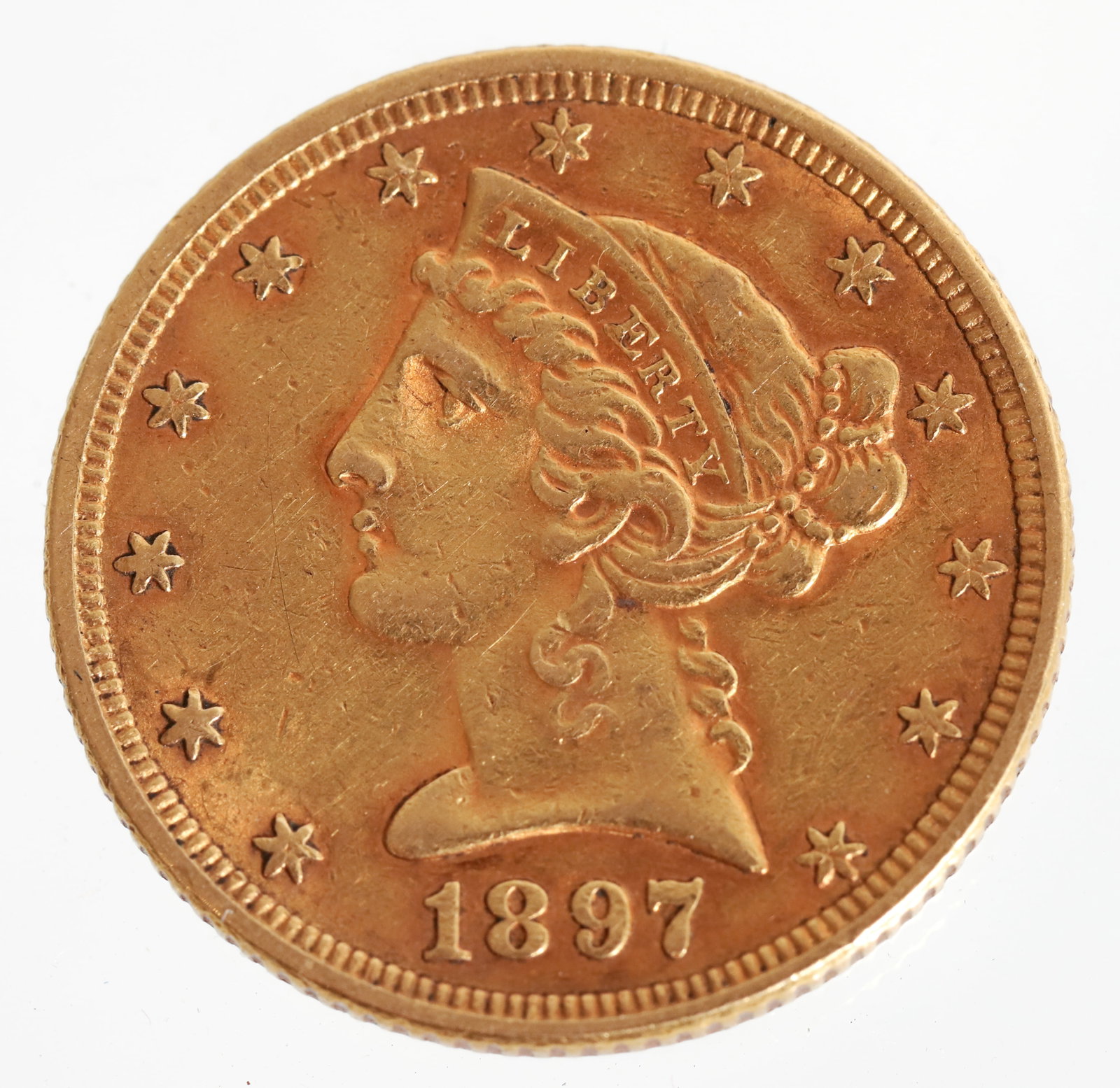1897 US Gold $5 Liberty Head Regular Strike (1 of 2)