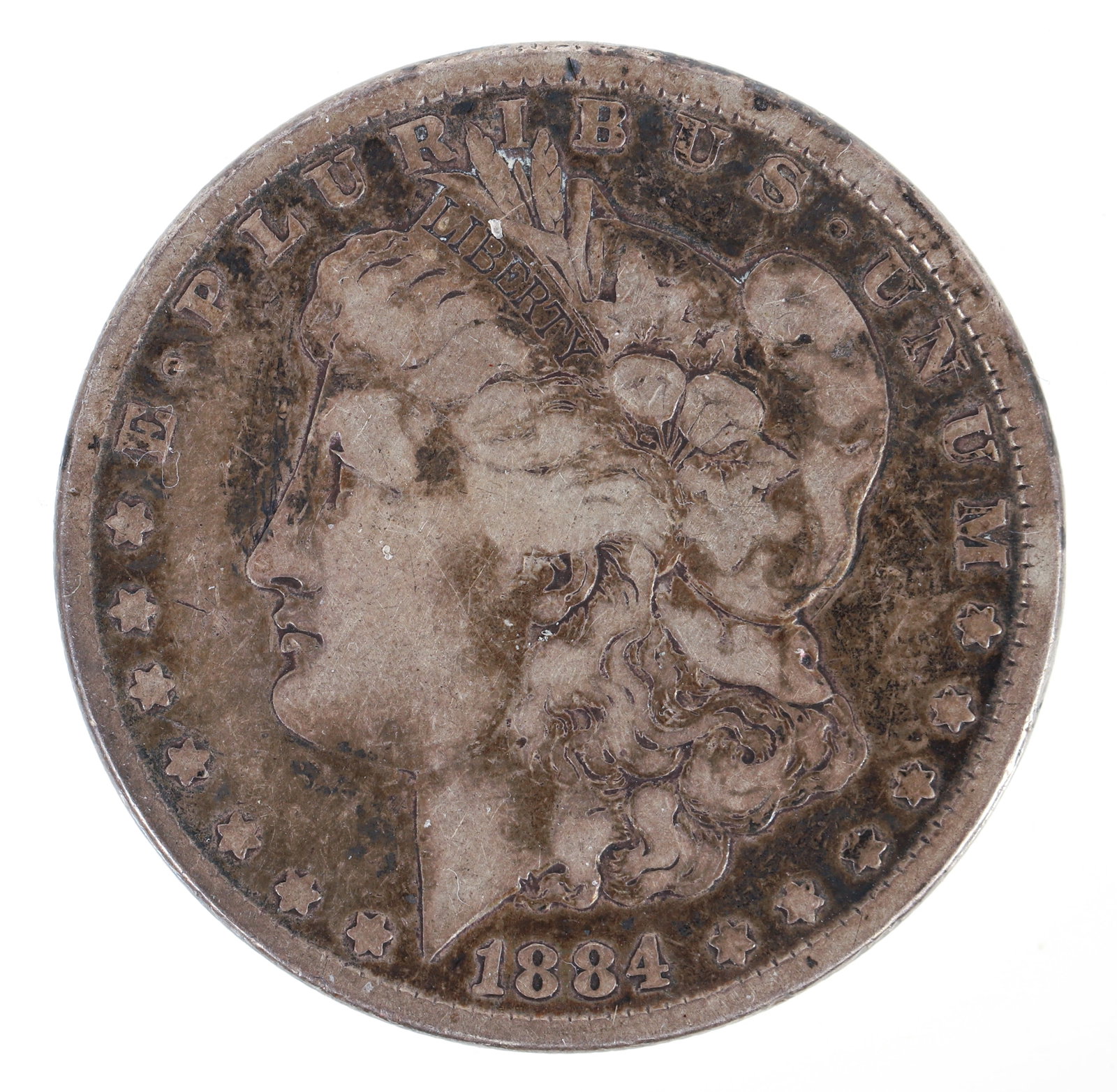 1884 Morgan Silver Dollar: 1884 Morgan Silver Dollar. Please Note: Payment for this lot (and all other coin, gold and silver lots) can only be made by Wire/ACH Transfer, cashier's check or cash.
