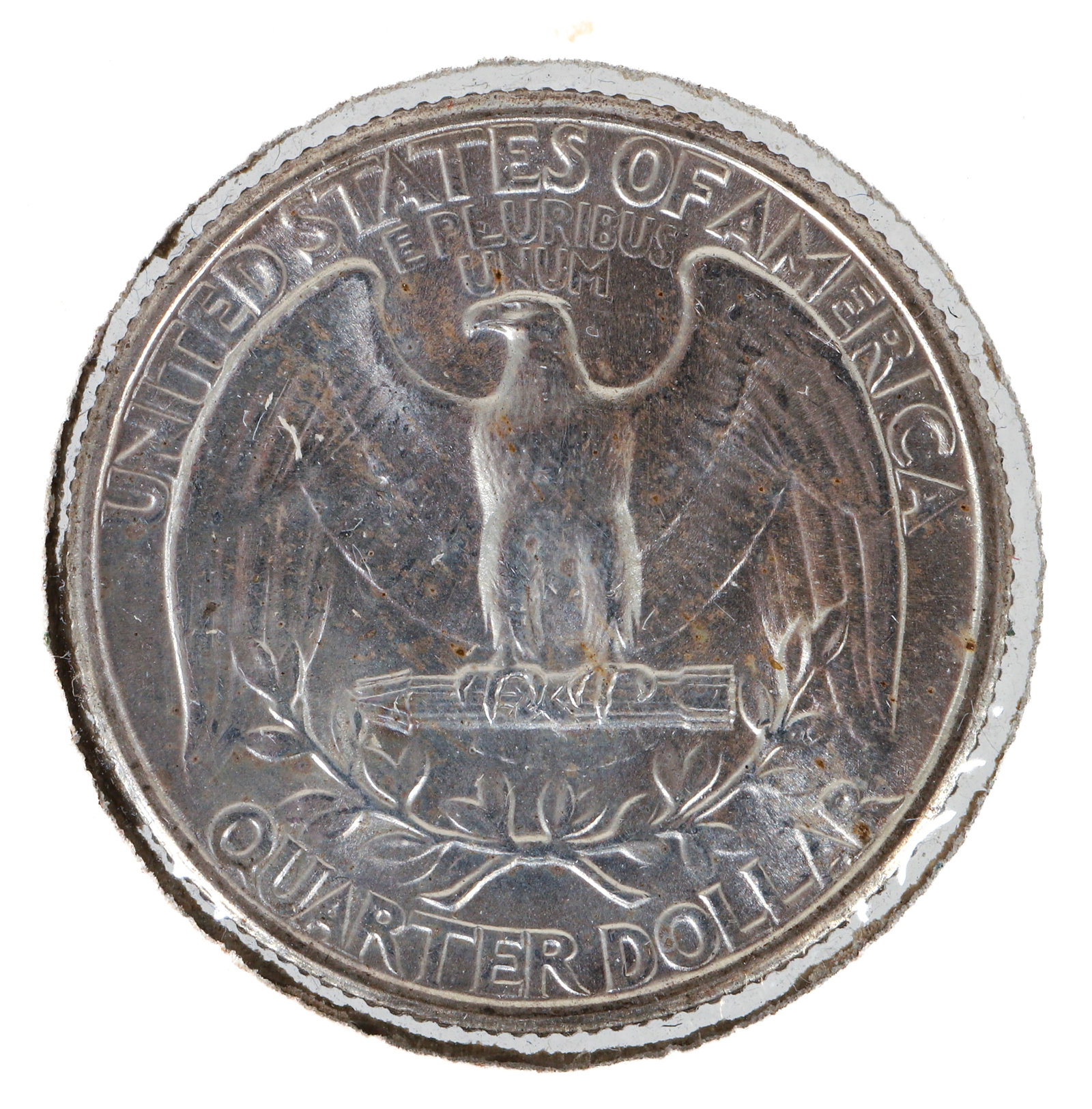 9 silver quarters, mostly 1930s - 4